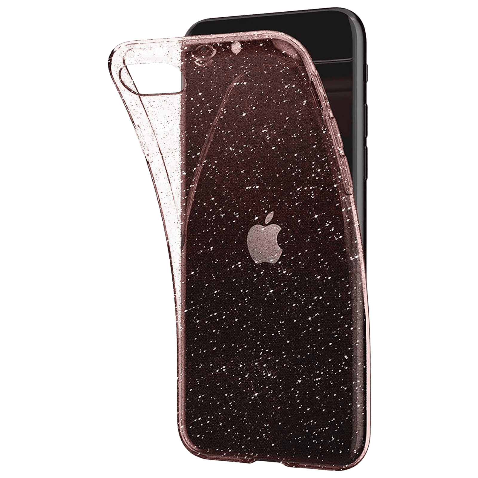 spigen Liquid Crystal Glitter TPU & Polycarbonate Back Cover for Apple iPhone 7, 8, SE (Wireless Charging Compatible, Crystal Quartz)_8
