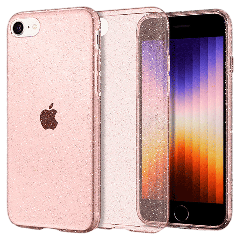 spigen Liquid Crystal Glitter TPU & Polycarbonate Back Cover for Apple iPhone 7, 8, SE (Wireless Charging Compatible, Crystal Quartz)_11