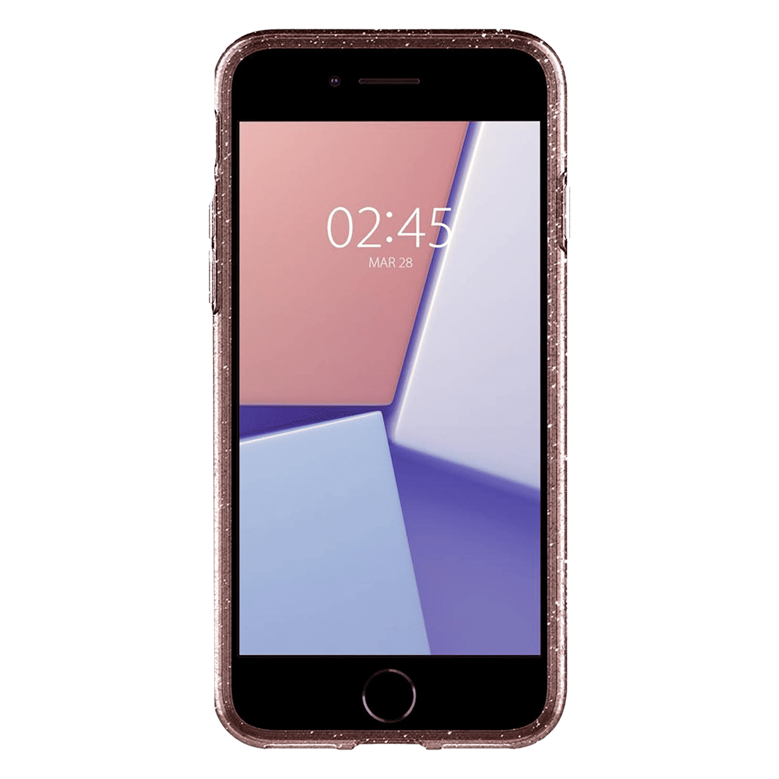 spigen Liquid Crystal Glitter TPU & Polycarbonate Back Cover for Apple iPhone 7, 8, SE (Wireless Charging Compatible, Crystal Quartz)_3