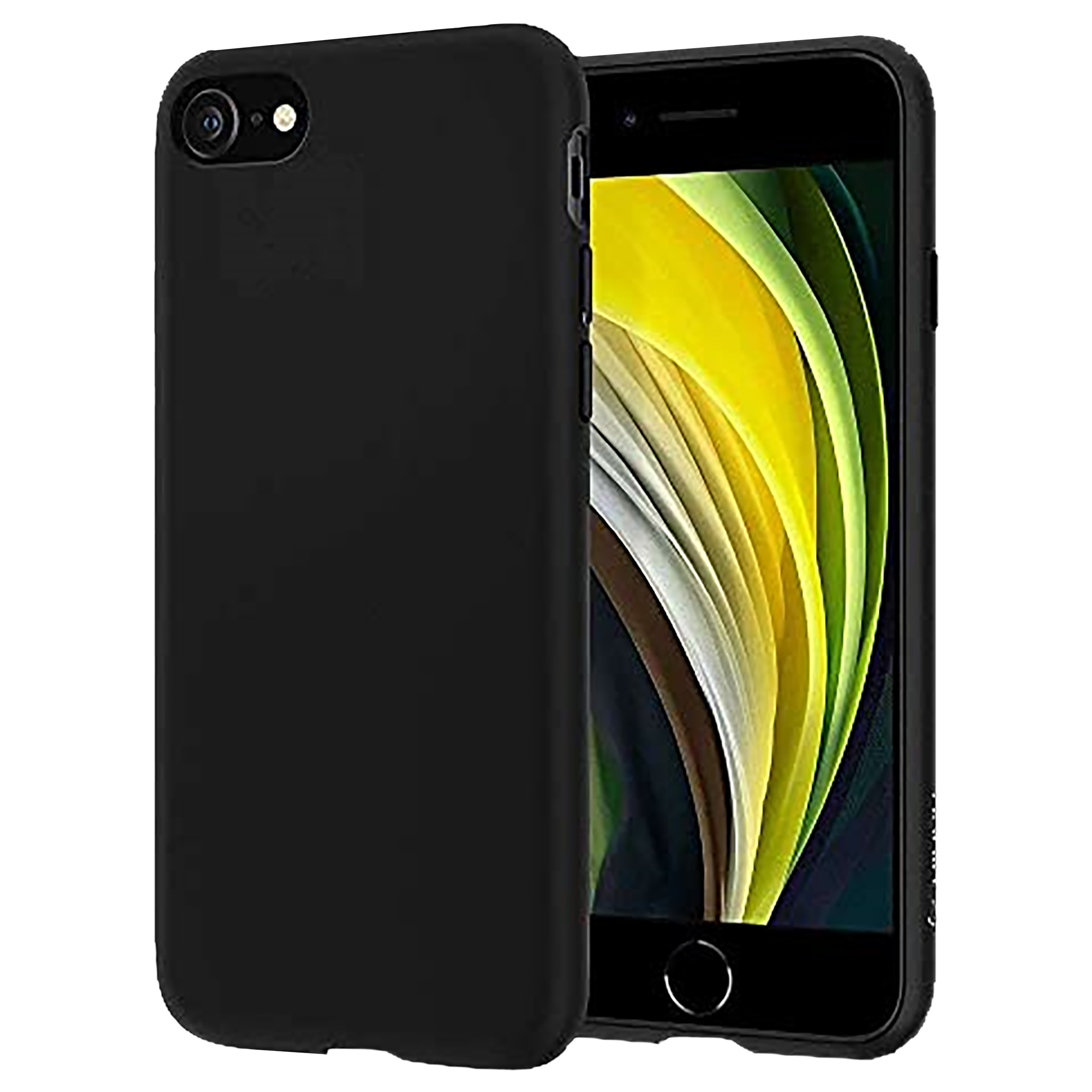 spigen Liquid Crystal TPU Back Case For Apple iPhone 7 (2016)/iPhone 8 (2017) (Slim & Pocket-Ready Design, 042CS21247, Black)_6