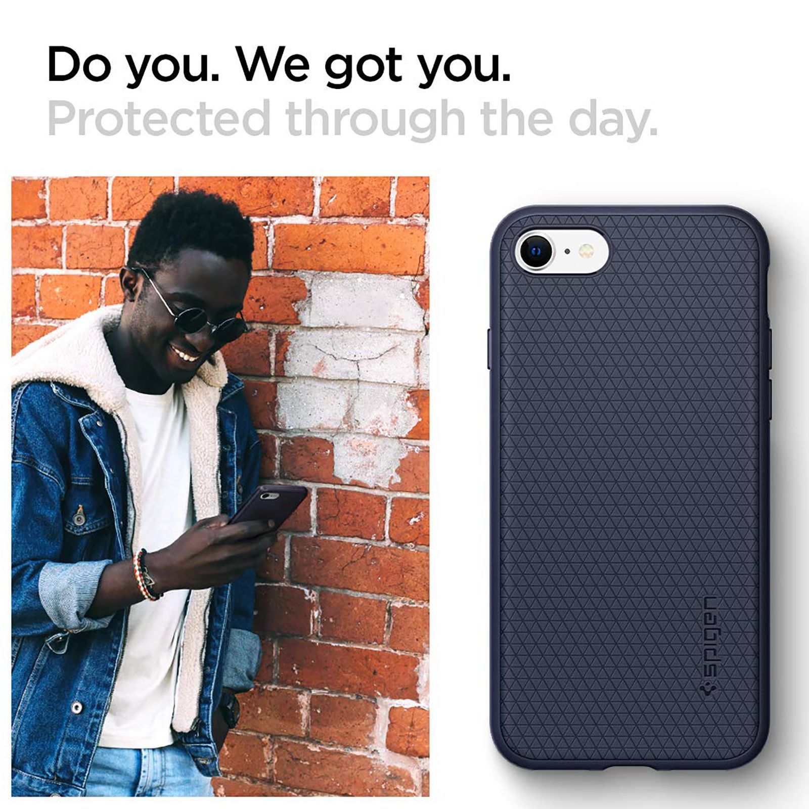 spigen Liquid Air TPU & Polycarbonate Back Cover for Apple iPhone SE (Wireless Charging Compatible, Midnight Blue) spigen Liquid Air TPU & Polycarbonate Back Cover for Apple iPhone SE (Wireless Charging Compatible, Midnight Blue)_12