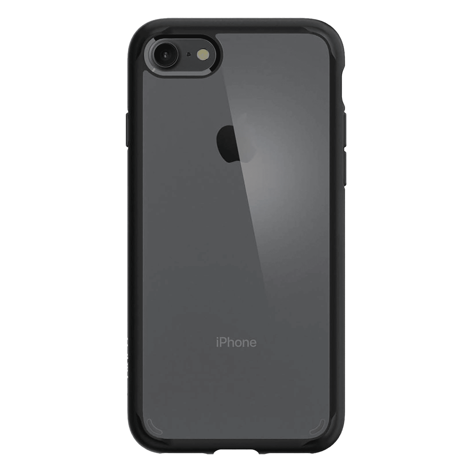 spigen Ultra Hybrid Polycarbonate Back Cover for Apple iPhone SE 3rd Gen, 7, 8 (Wireless Charging Compatible, Black)_4