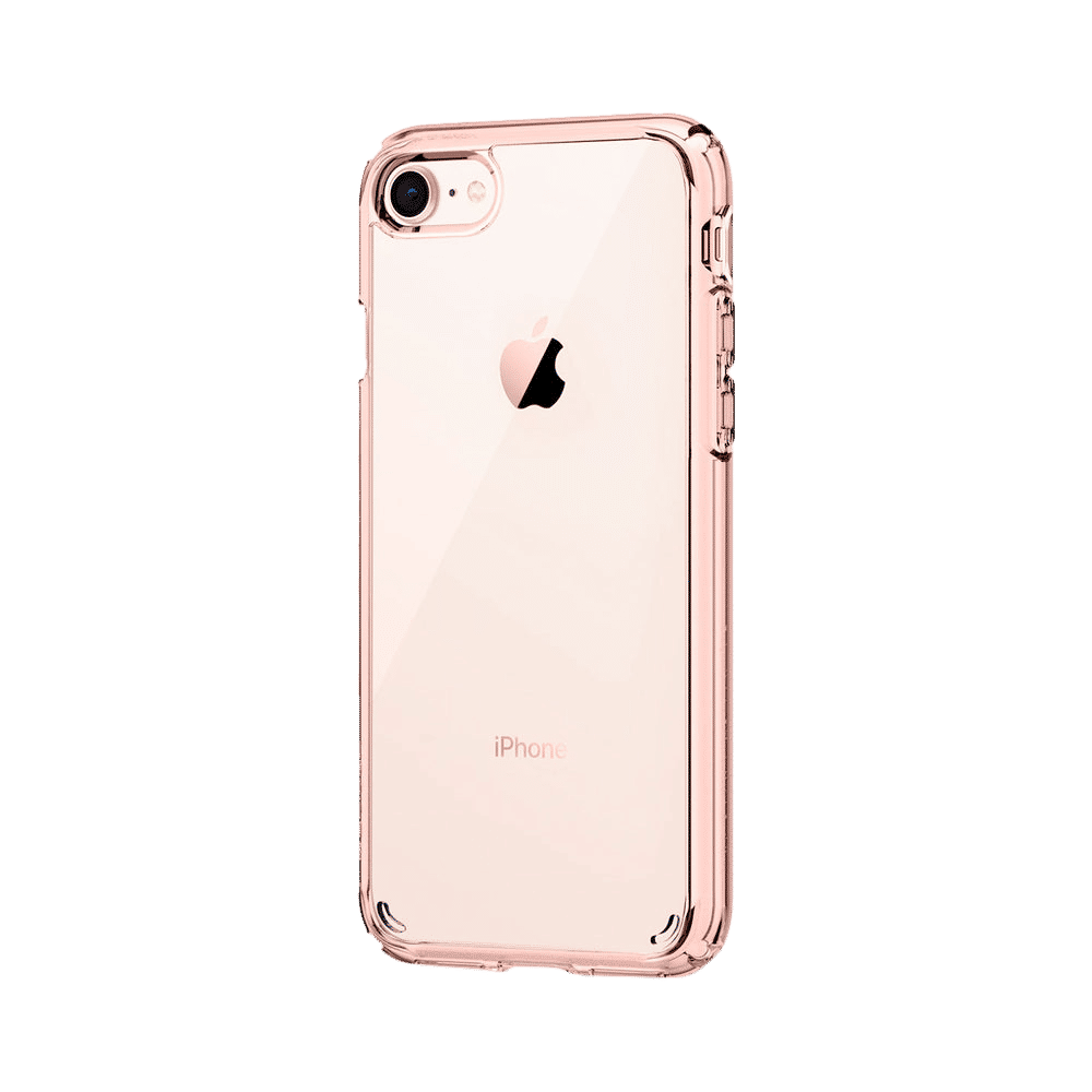 spigen Ultra Hybrid TPU & Polycarbonate Back Cover for Apple iPhone 7, 8, SE (Supports Wireless Charging, Rose Crystal)_8
