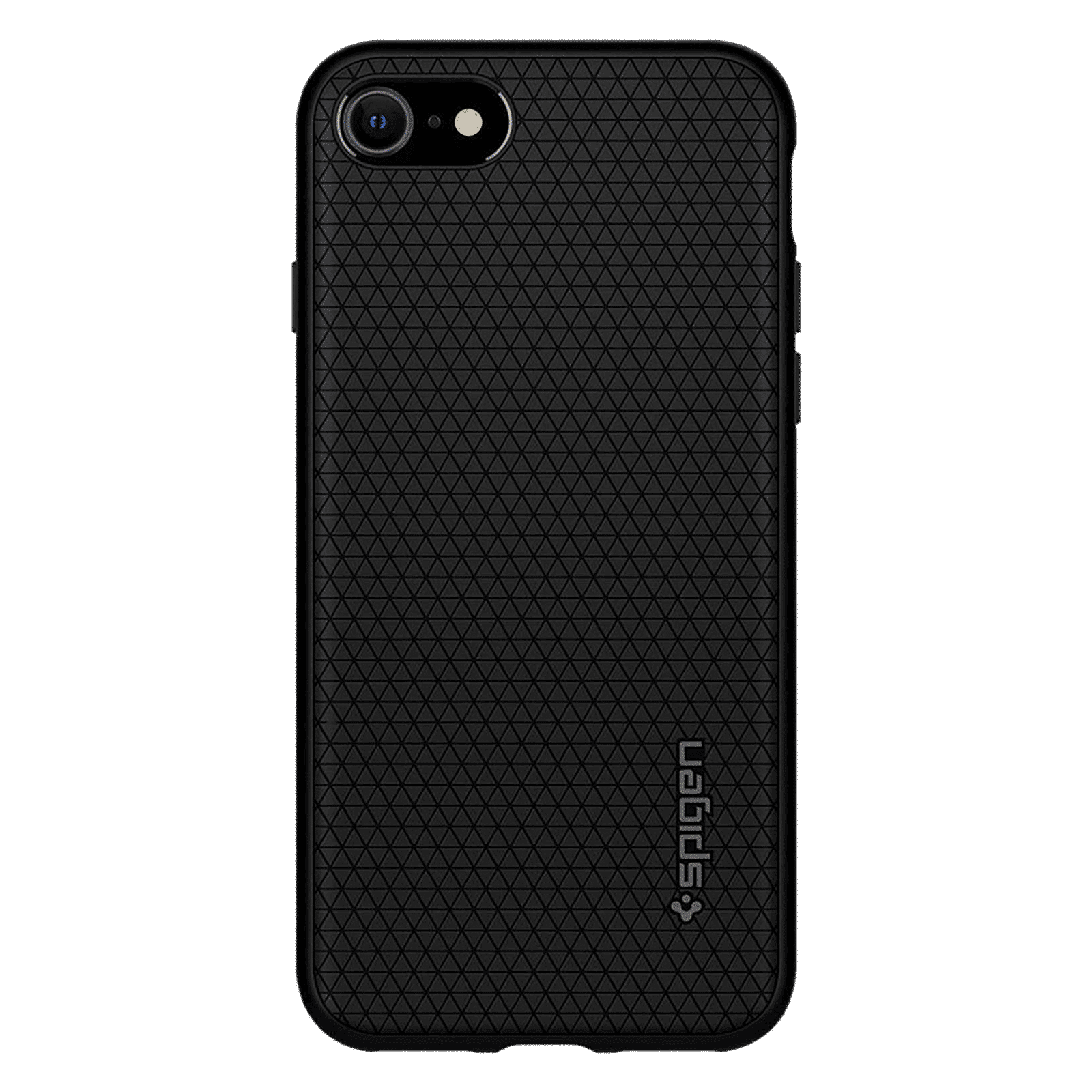 spigen Liquid Air Soft TPU Back Cover for Apple iPhone 7, 8, SE (Wireless Charging Compatible, Black)_4