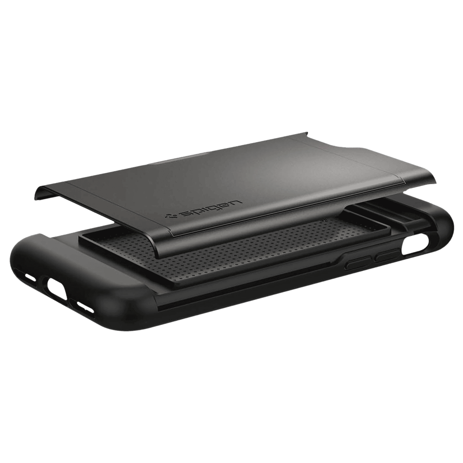 spigen Slim Armor CS TPU & PC Back Case For iPhone SE (2020)/iPhone 8/iPhone 7 (Air Cushion Technology, 042CS20453, Gunmetal)_9