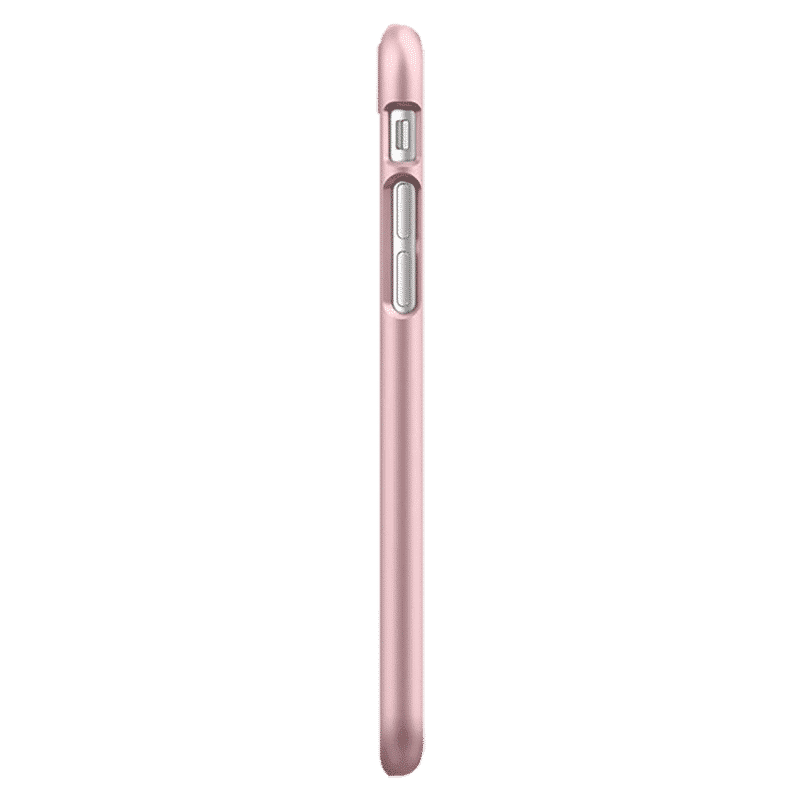 spigen Thin Fit Soft TPU & Polycarbonate Back Cover for Apple iPhone 7, 8, SE (Wireless Charging Compatible, Rose Gold)_14