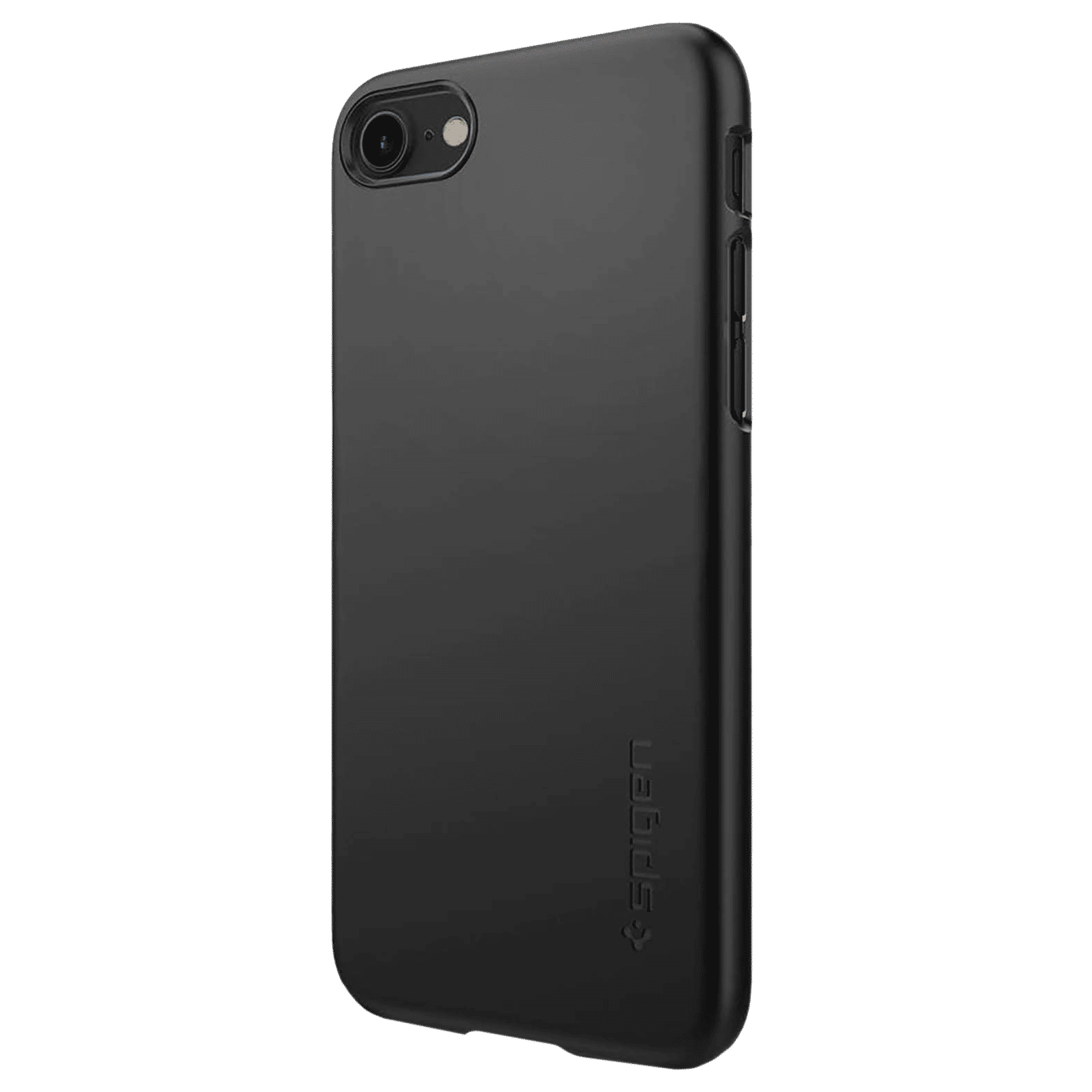 spigen Thin Fit Soft TPU & Polycarbonate Back Cover for Apple iPhone 7, 8, SE (Wireless Charging Compatible, Black)_10