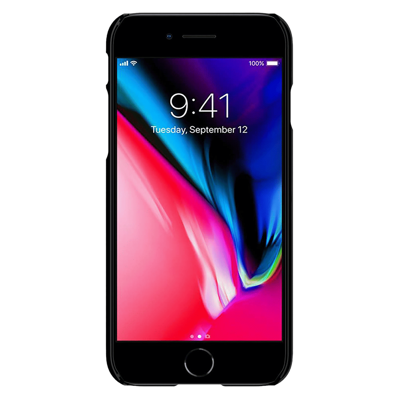 spigen Thin Fit Soft TPU & Polycarbonate Back Cover for Apple iPhone 7, 8, SE (Wireless Charging Compatible, Black)_3