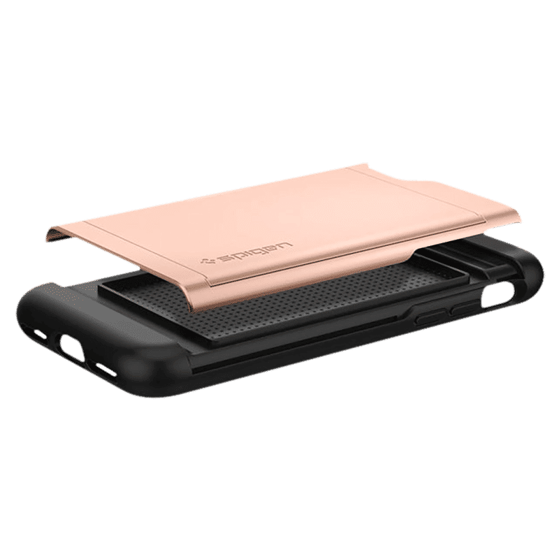 spigen Slim Armor CS Polycarbonate Back Cover for Apple iPhone 7, 8, SE (Air Cushion Technology, Blush Gold)_12