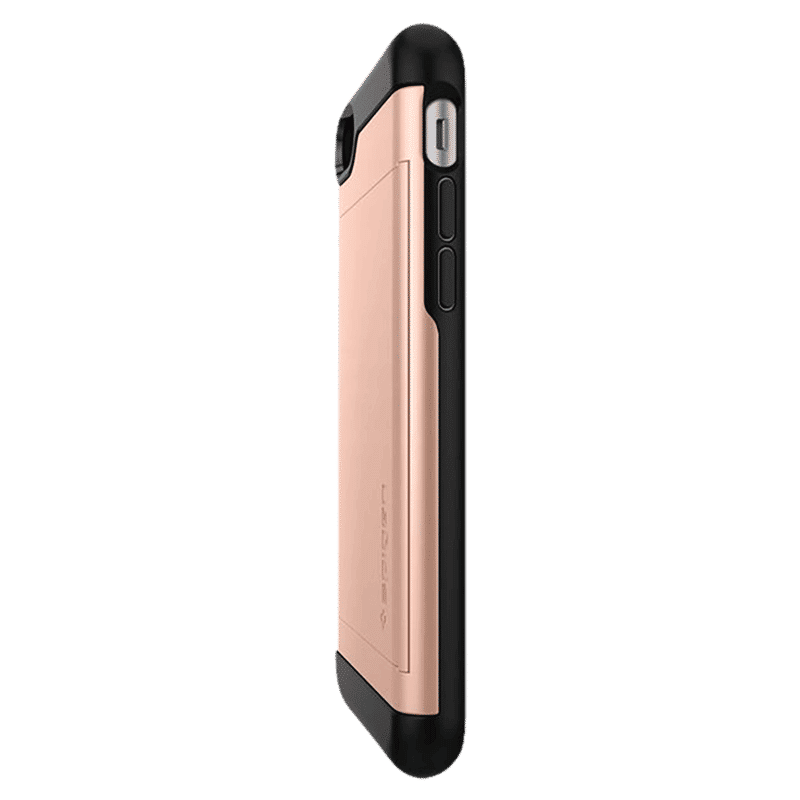 spigen Slim Armor CS Polycarbonate Back Cover for Apple iPhone 7, 8, SE (Air Cushion Technology, Blush Gold)_14