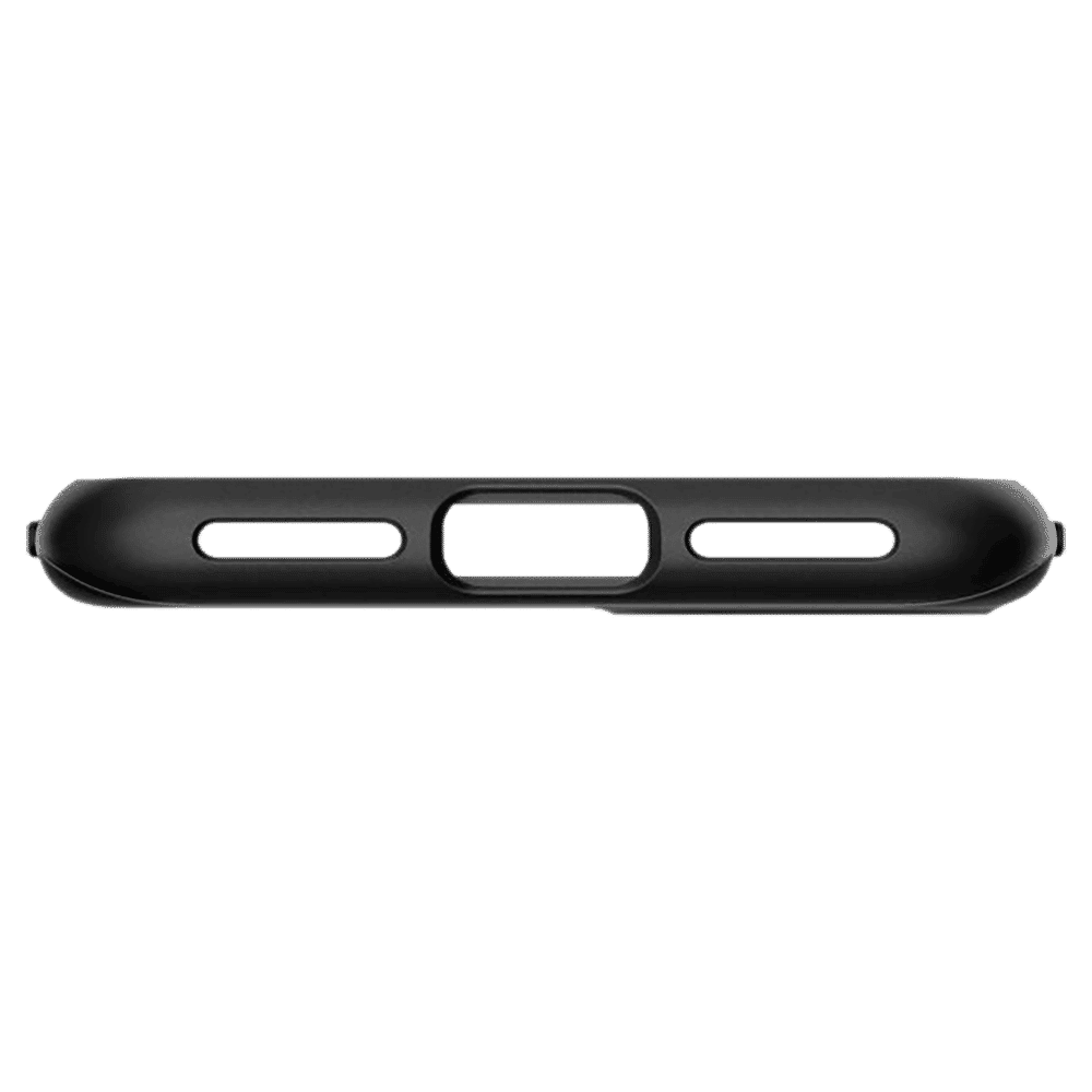 spigen Thin Fit Pro TPU & Polycarbonate Back Cover for Apple iPhone SE (Scratch Resistant, Black)_4