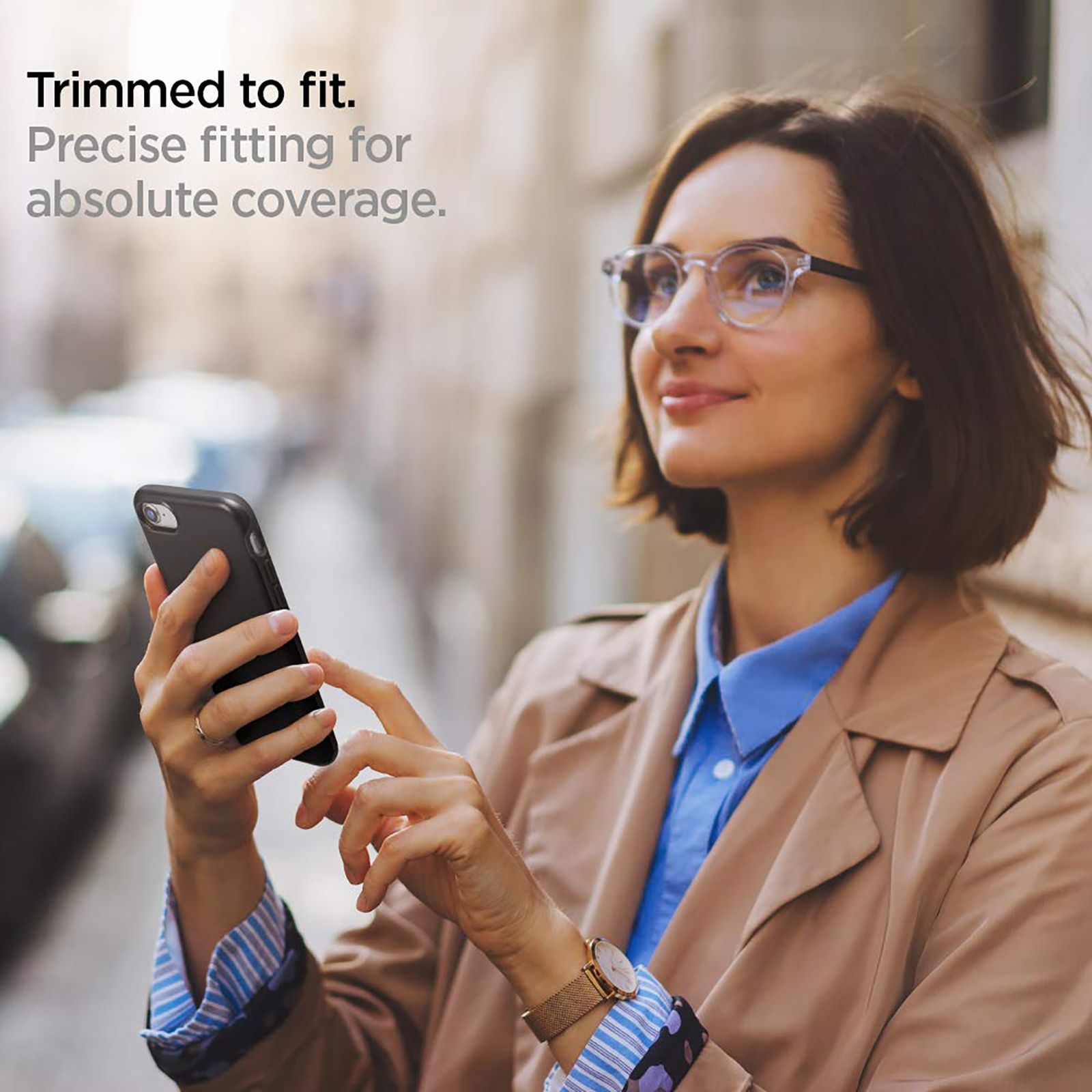 spigen Thin Fit Pro TPU & Polycarbonate Back Cover for Apple iPhone SE (Scratch Resistant, Black)_7