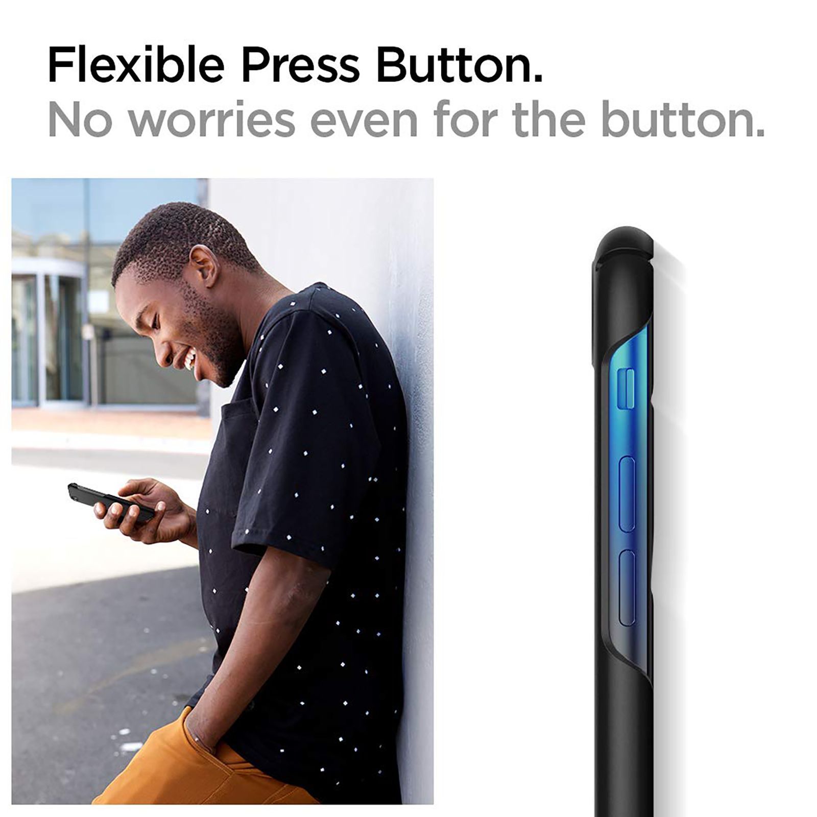 spigen Thin Fit 2 Polycarbonate Back Cover for Apple iPhone 7, 8, SE (Wireless Charging Compatible, Black)_4