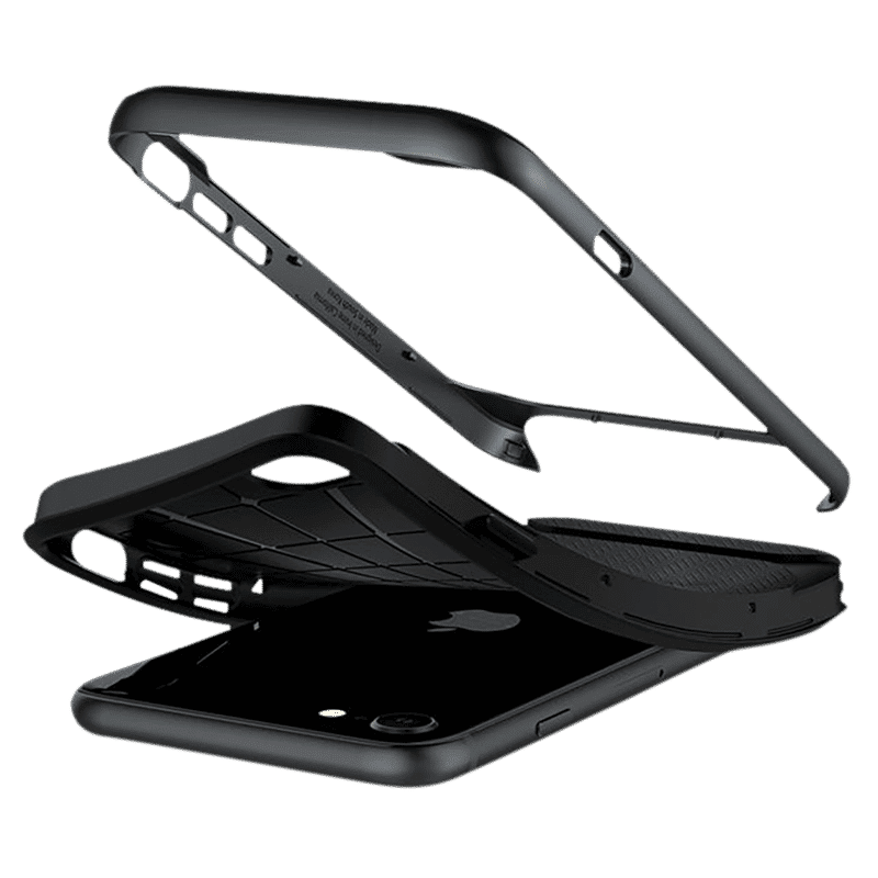 spigen Neo Hybrid TPU & PC Back Case For iPhone SE 2020/iPhone 7/iPhone 8 (East To Carry, ACS00952, Metal Slate)_9