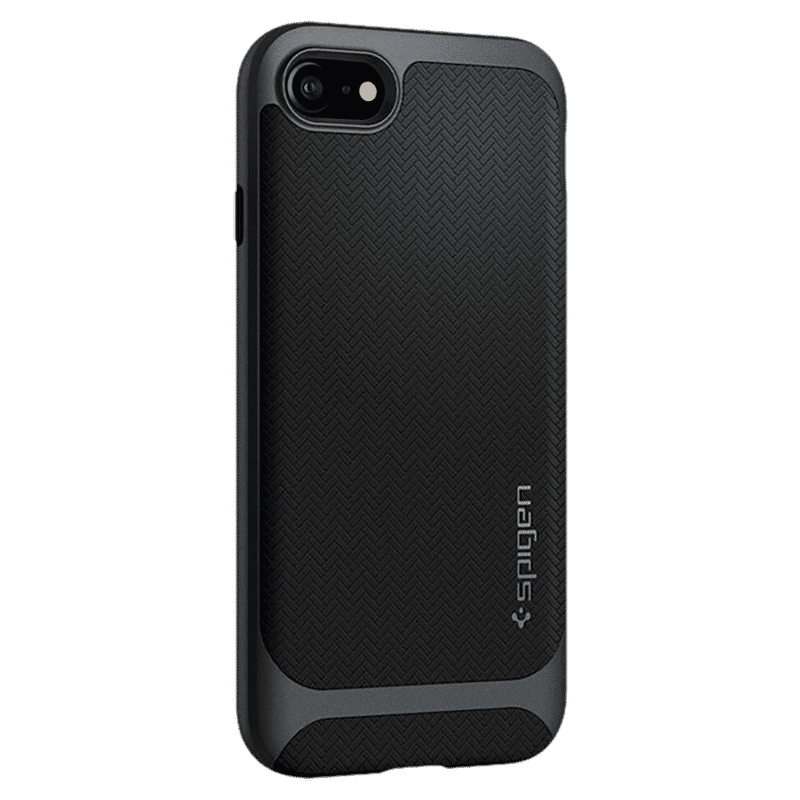 spigen Neo Hybrid TPU & PC Back Case For iPhone SE 2020/iPhone 7/iPhone 8 (East To Carry, ACS00952, Metal Slate)_11