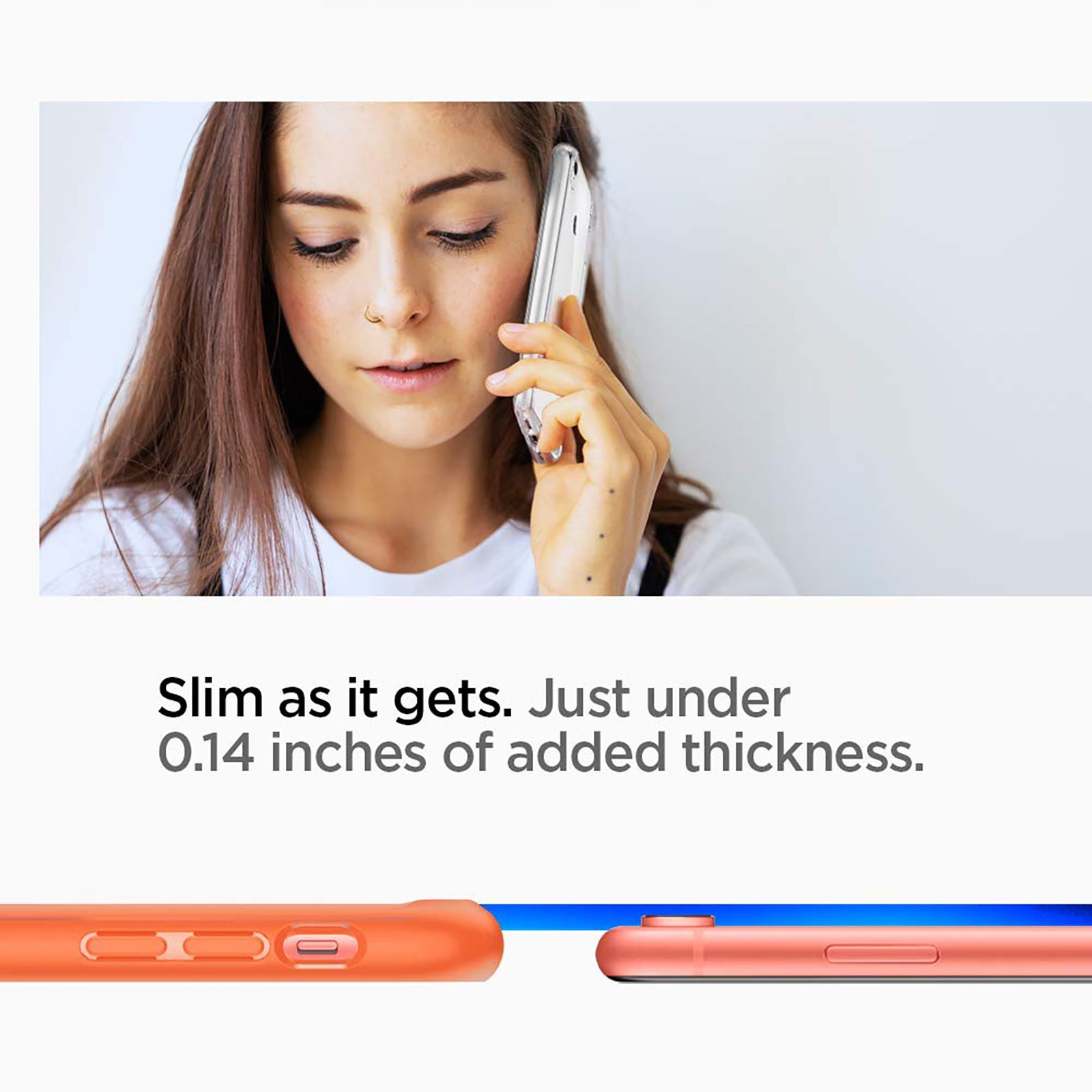 spigen Ultra Hybrid TPU & Plastic Back Cover for Apple iPhone XR (Wireless Charging Compatible?, Coral)_6