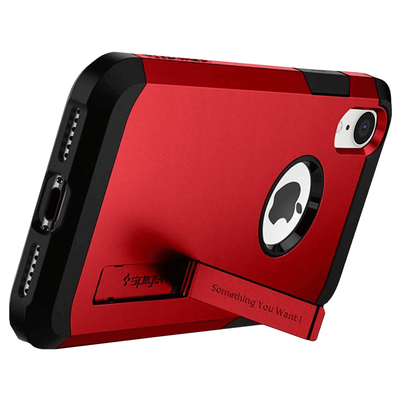 spigen Tough Armor TPU & Polycarbonate Back Case with Stand for Apple iPhone XR (Wireless Charging Compatible, Red) spigen Tough Armor TPU & Polycarbonate Back Case with Stand for Apple iPhone XR (Wireless Charging Compatible, Red)_7