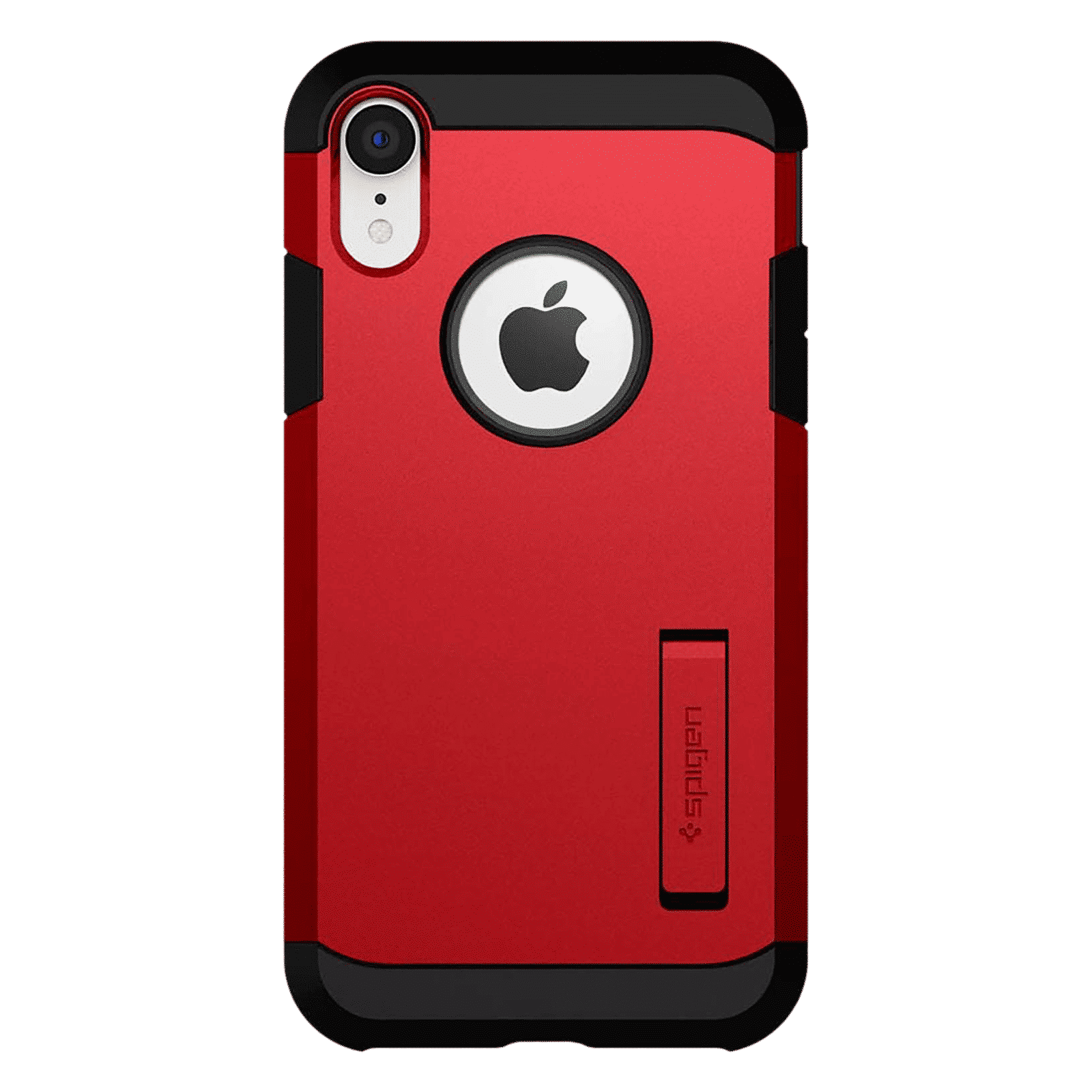 spigen Tough Armor TPU & Polycarbonate Back Case with Stand for Apple iPhone XR (Wireless Charging Compatible, Red) spigen Tough Armor TPU & Polycarbonate Back Case with Stand for Apple iPhone XR (Wireless Charging Compatible, Red)_3