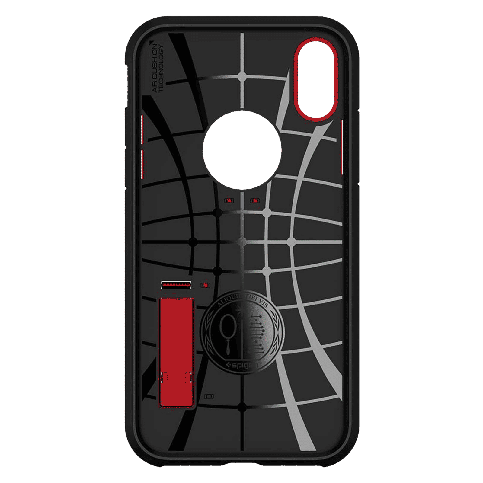 spigen Tough Armor TPU & Polycarbonate Back Case with Stand for Apple iPhone XR (Wireless Charging Compatible, Red) spigen Tough Armor TPU & Polycarbonate Back Case with Stand for Apple iPhone XR (Wireless Charging Compatible, Red)_4