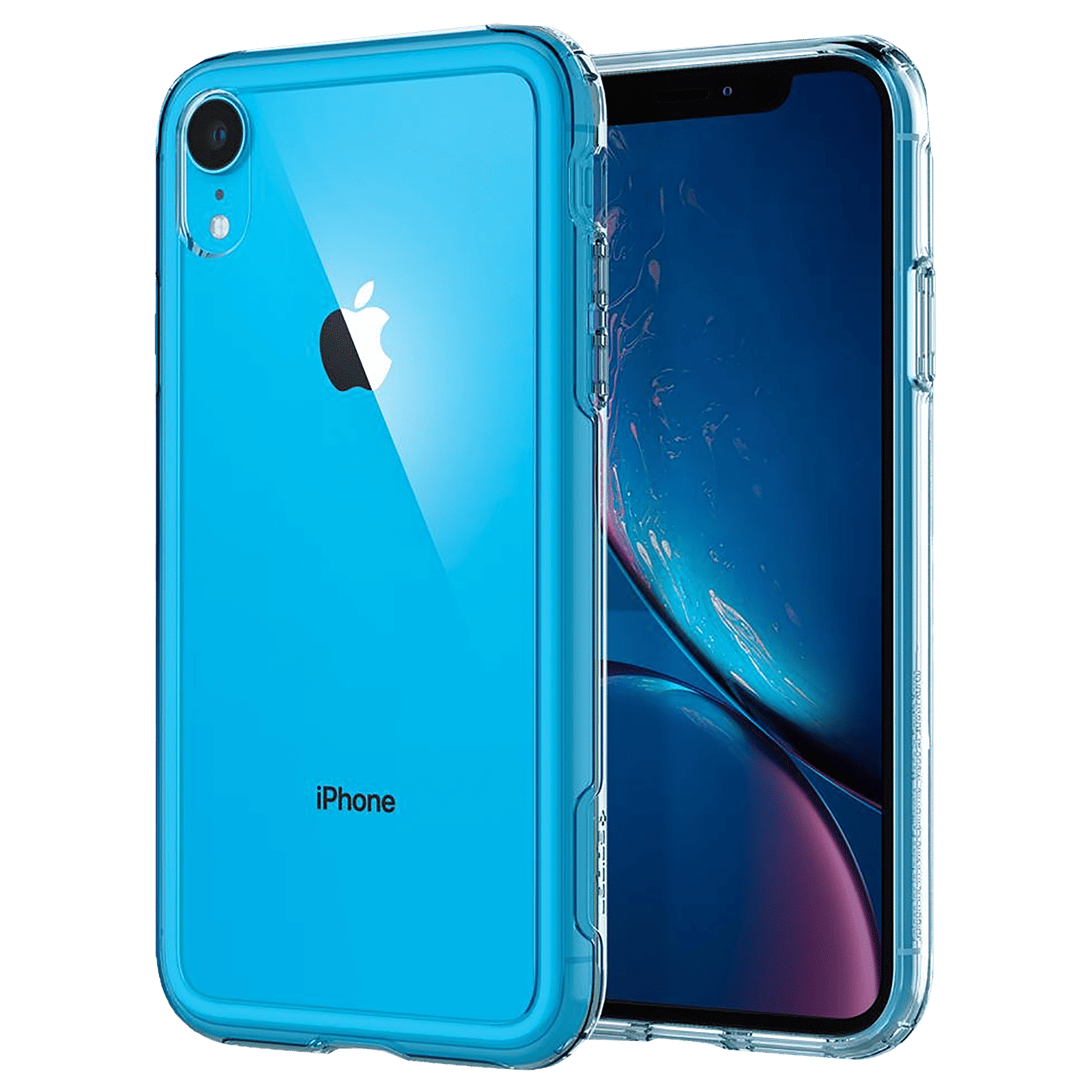 spigen Crystal Hybrid Polycarbonate & TPU Back Cover for Apple iPhone XR (Slim and Pocket Friendly Layer, Crystal Clear)_1