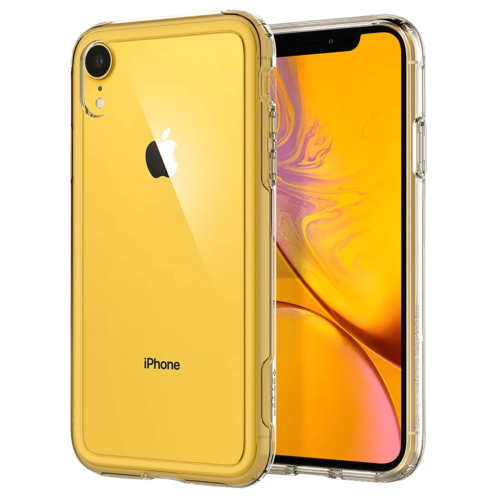 spigen Crystal Hybrid Polycarbonate & TPU Back Cover for Apple iPhone XR (Slim and Pocket Friendly Layer, Crystal Clear)_8