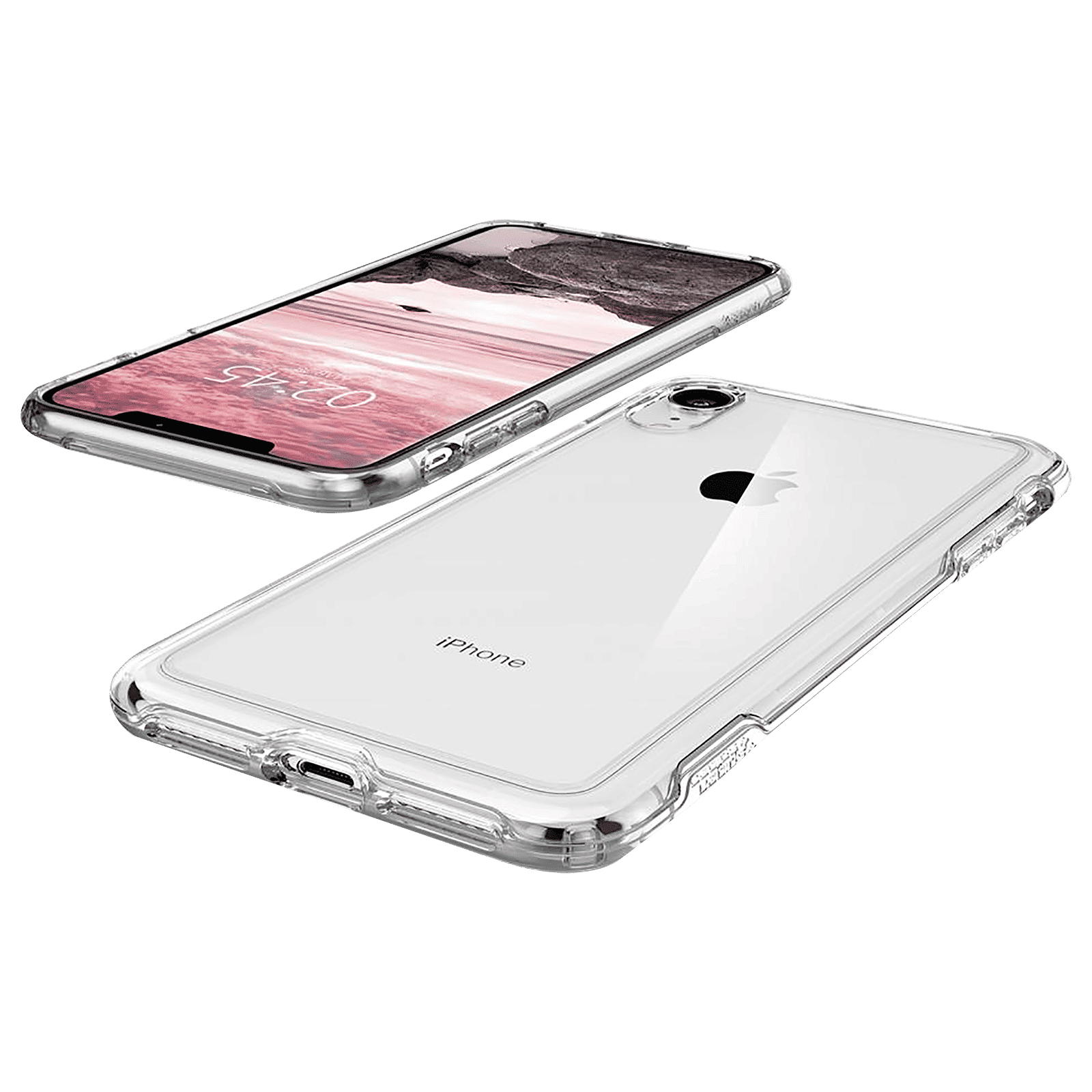 spigen Crystal Hybrid Polycarbonate & TPU Back Cover for Apple iPhone XR (Slim and Pocket Friendly Layer, Crystal Clear)_5