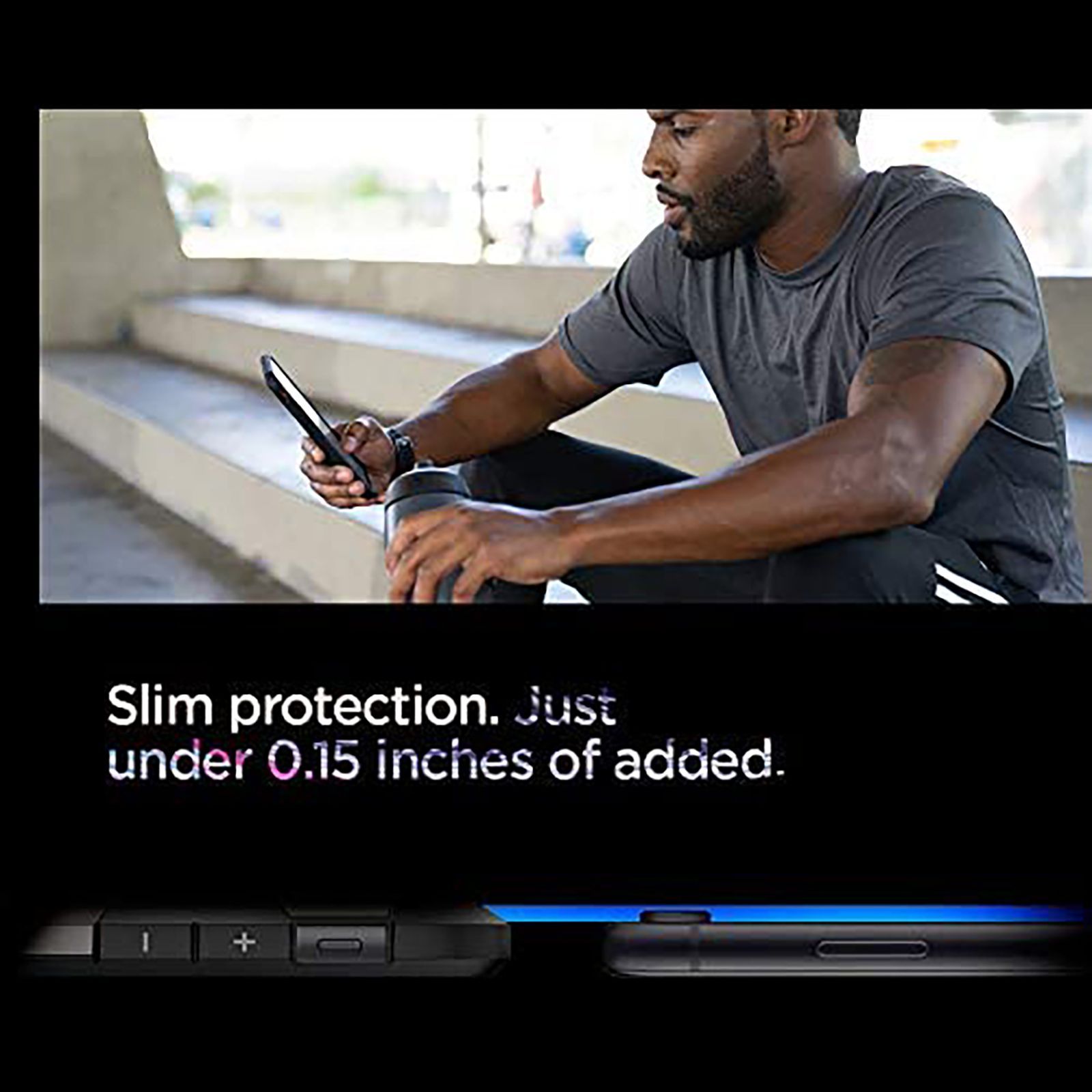 spigen Tough Armor TPU & Polycarbonate Back Case with Stand for Apple iPhone XR (Wireless Charging Compatible, Gunmetal)_4