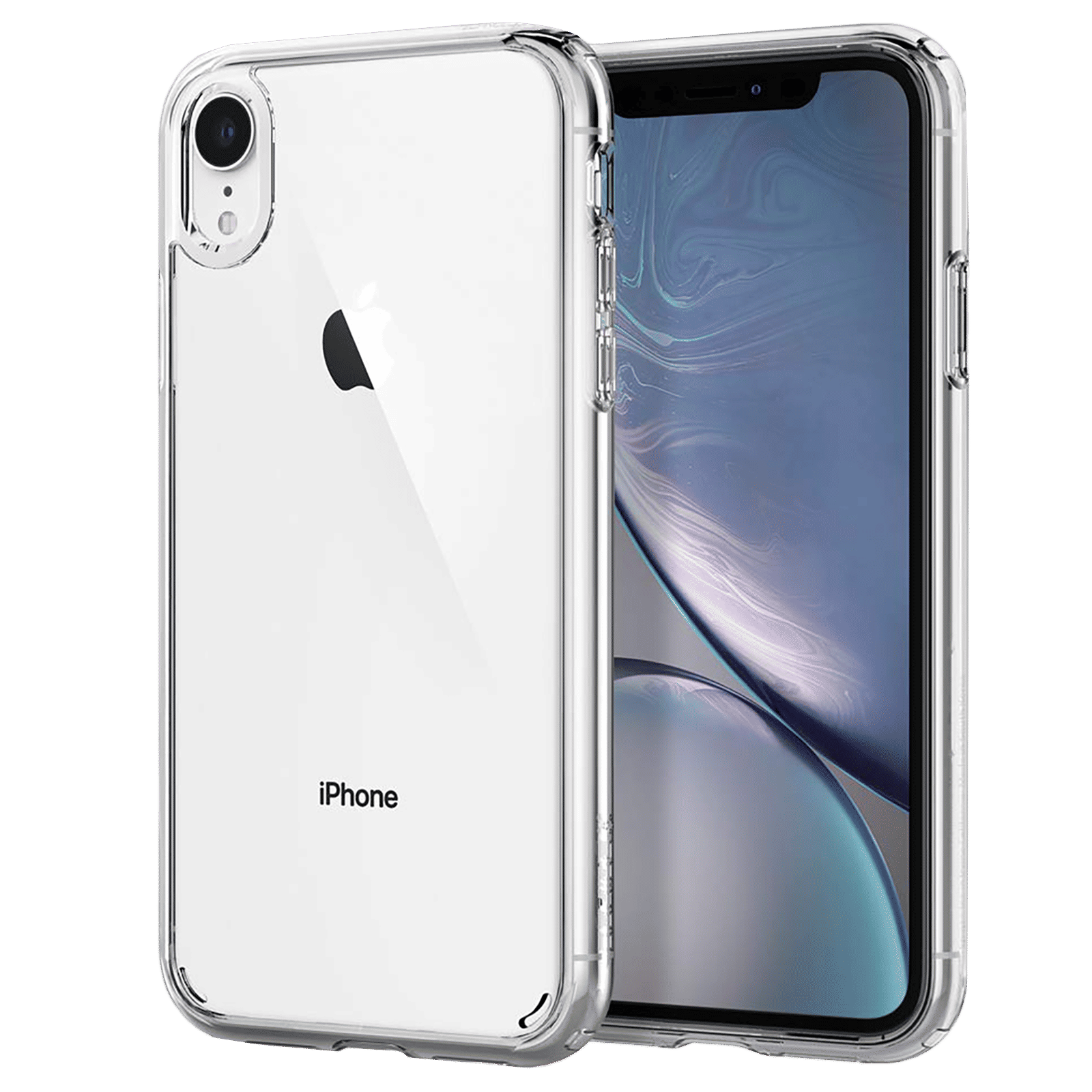 spigen Ultra Hybrid TPU & Polycarbonate Back Cover for Apple iPhone XR (Air Cushion Technology, Crystal Clear)_1