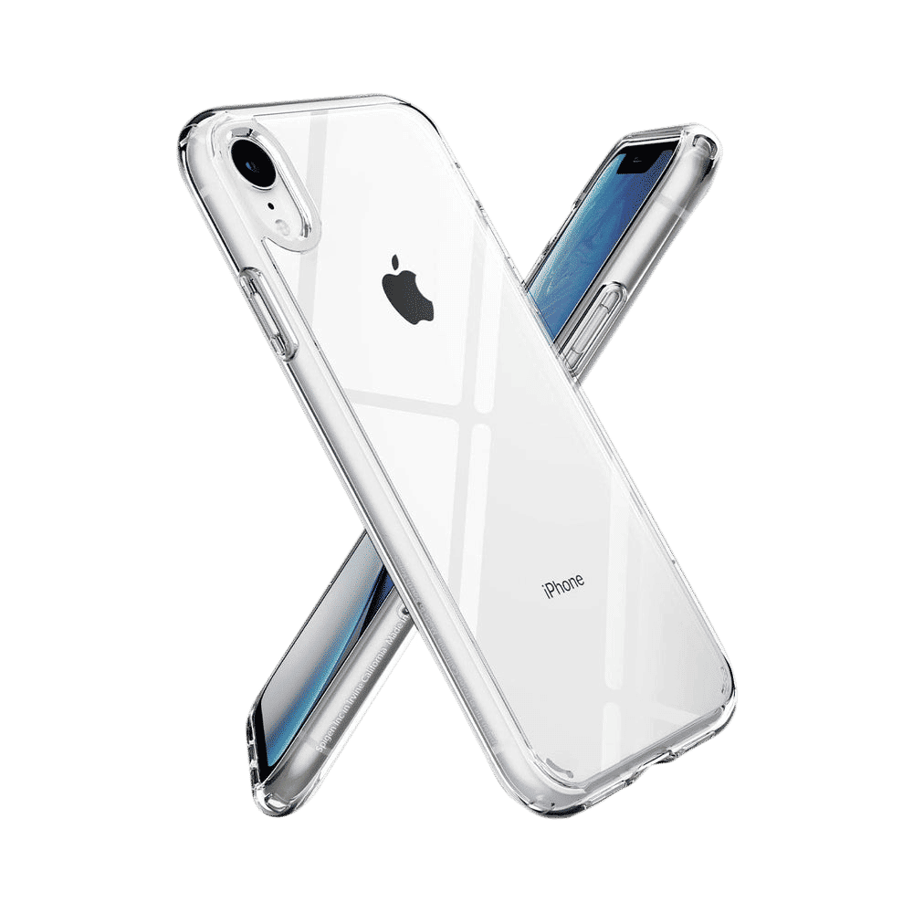 spigen Ultra Hybrid TPU & Polycarbonate Back Cover for Apple iPhone XR (Air Cushion Technology, Crystal Clear)_11
