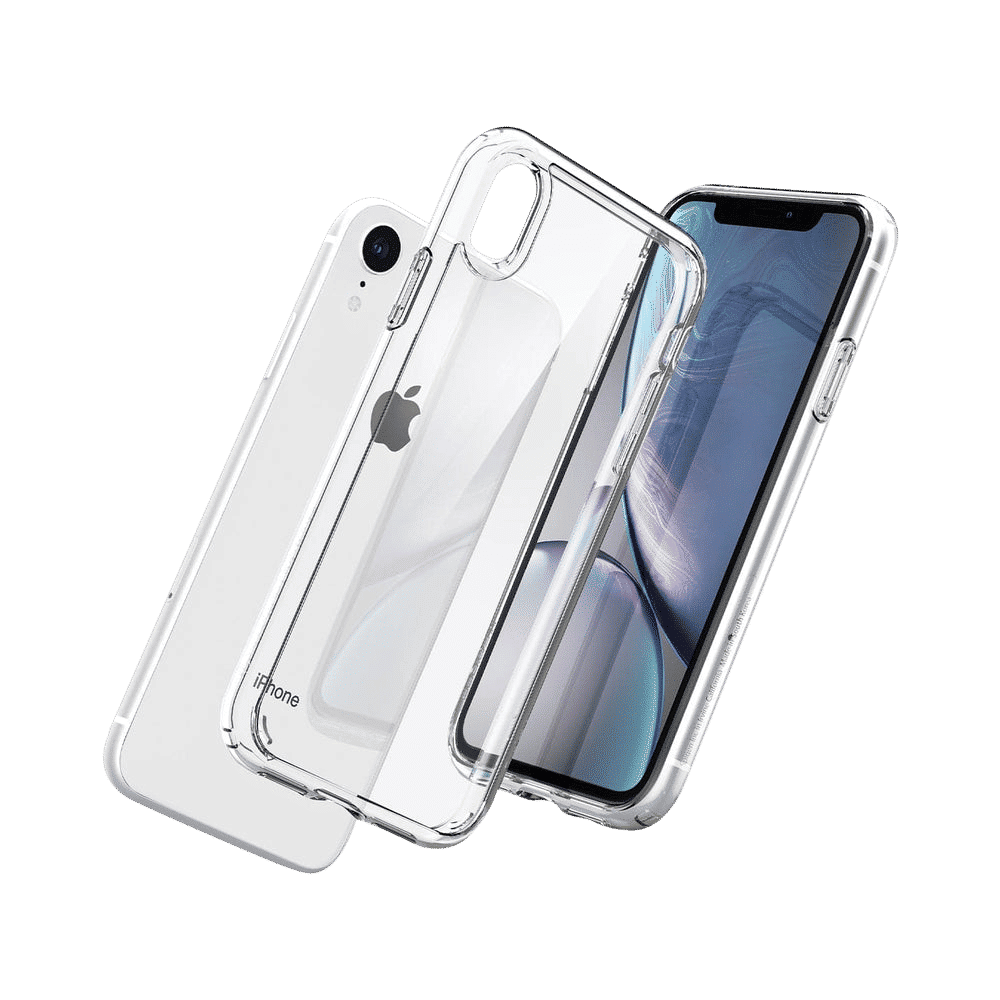 spigen Ultra Hybrid TPU & Polycarbonate Back Cover for Apple iPhone XR (Air Cushion Technology, Crystal Clear)_12