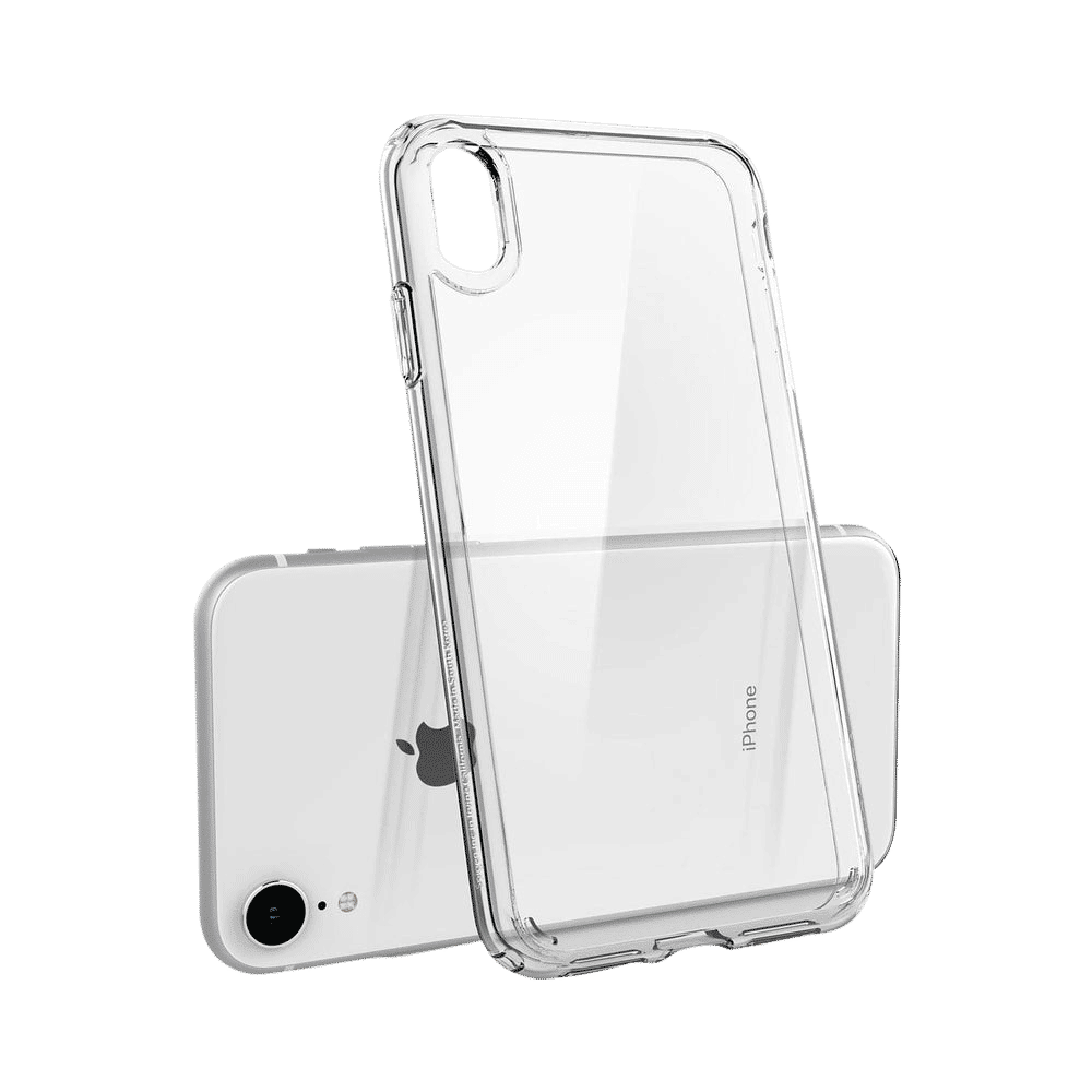 spigen Ultra Hybrid TPU & Polycarbonate Back Cover for Apple iPhone XR (Air Cushion Technology, Crystal Clear)_13