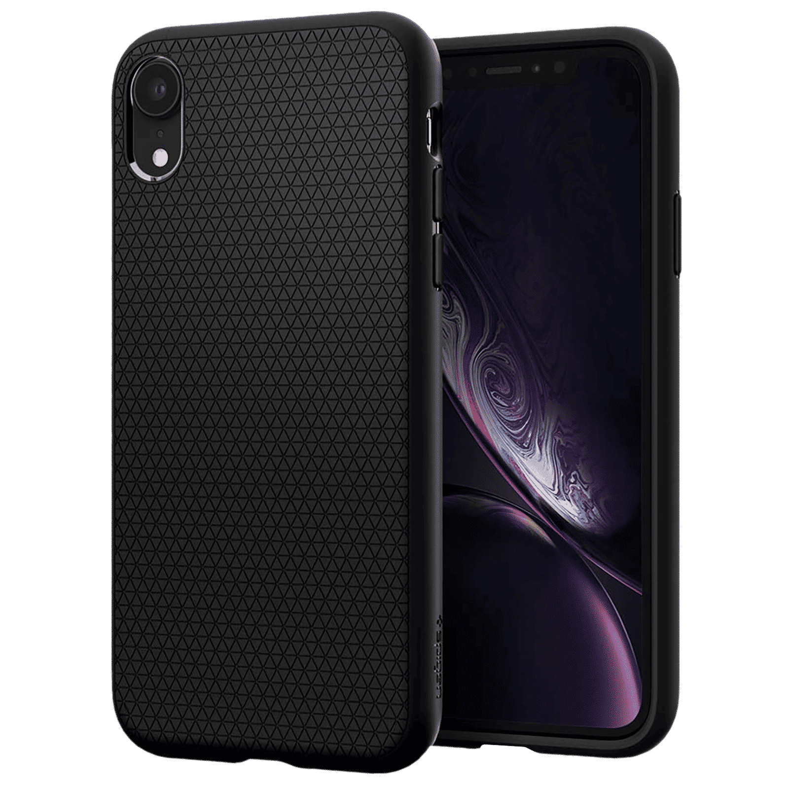 spigen Liquid Air TPU Back Cover for Apple iPhone XR (Wireless Charging Compatible, Matte Black) spigen Liquid Air TPU Back Cover for Apple iPhone XR (Wireless Charging Compatible, Matte Black)_1