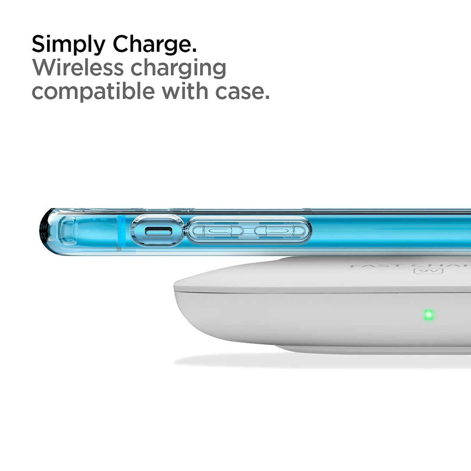 spigen Liquid Crystal Glitter TPU Back Cover for Apple iPhone XR (Wireless Charging Compatible, Crystal Clear)_5