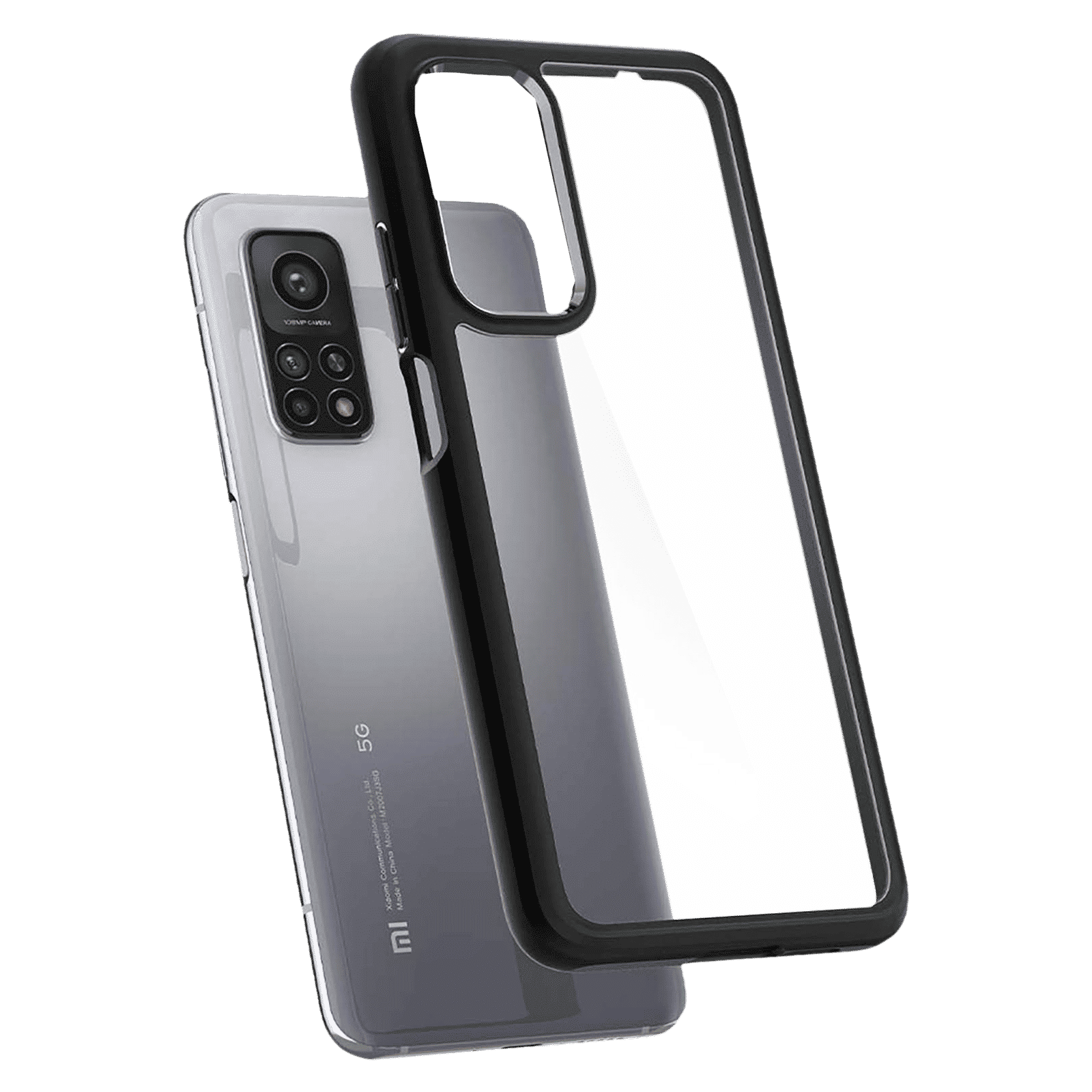 spigen Ultra Hybrid TPU & Polycarbonate Back Cover for Xiaomi Mi 10T, 10T Pro (Wireless Charging Compatible?, Matte Black)_7