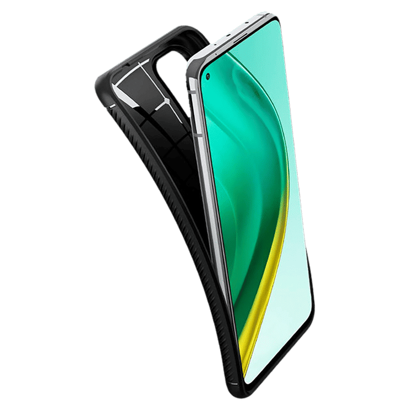 spigen Rugged Armor TPU Back Case For Mi 10T/Mi 10T Pro (Air Cushion Technology, ACS02161, Matte Black)_9
