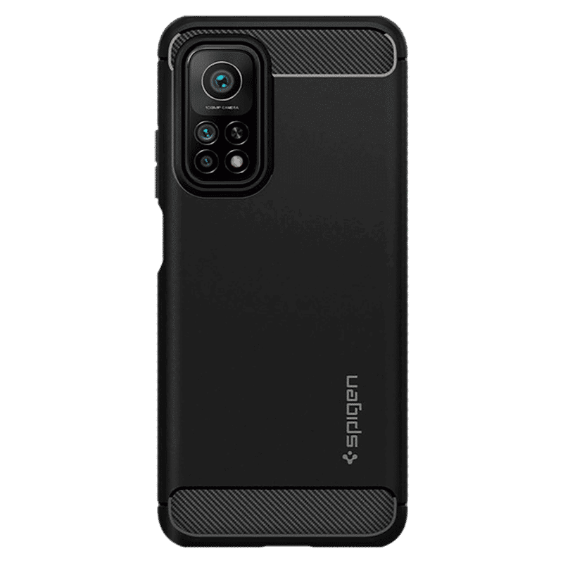 spigen Rugged Armor TPU Back Case For Mi 10T/Mi 10T Pro (Air Cushion Technology, ACS02161, Matte Black)_10