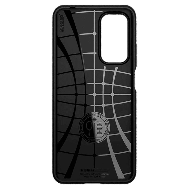 spigen Rugged Armor TPU Back Case For Mi 10T/Mi 10T Pro (Air Cushion Technology, ACS02161, Matte Black)_11