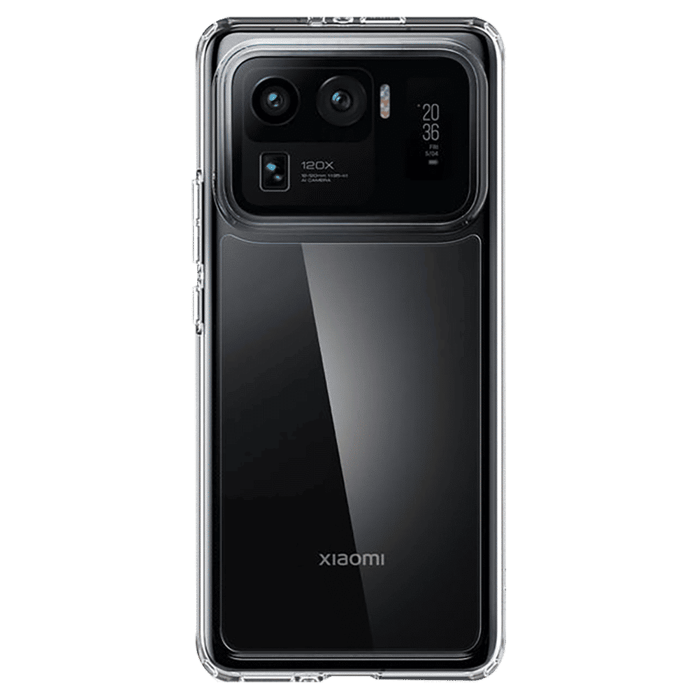 spigen Ultra Hybrid TPU & Polycarbonate Back Cover for Xiaomi Mi 11 Ultra (Wireless Charging Compatible?, Crystal Clear)_14