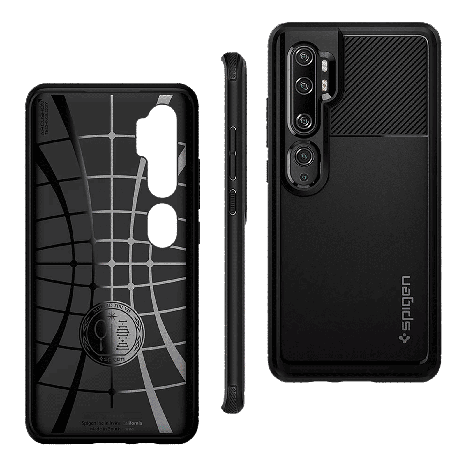 spigen Rugged Armor TPU Back Case For Honor 10 (Air Cushion Technology, ACS00603, Matte Black)_4