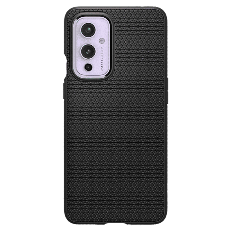 spigen Liquid Air TPU Back Cover for OnePlus 9 (Air Cushion Technology, Matte Black)_12