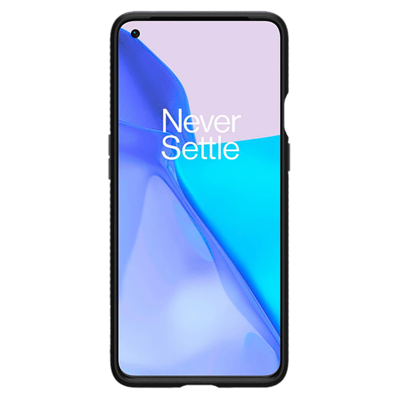 spigen Liquid Air TPU Back Cover for OnePlus 9 (Air Cushion Technology, Matte Black)_13
