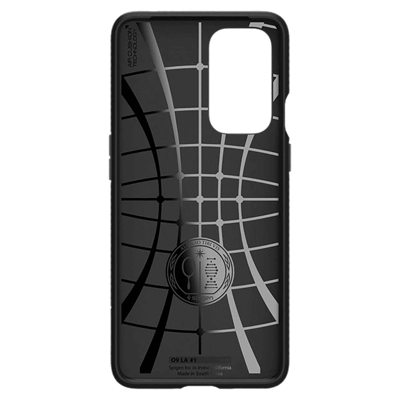 spigen Liquid Air TPU Back Cover for OnePlus 9 (Air Cushion Technology, Matte Black)_14