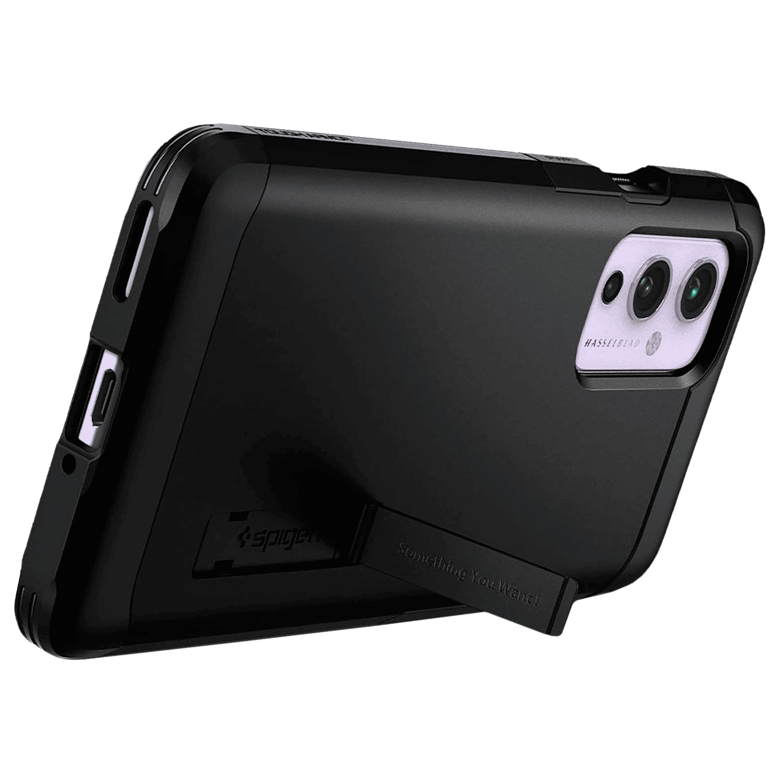 spigen Tough Armor TPU & Polycarbonate Back Case with Stand for OnePlus 9 (Air Cushion Technology, Black)_8