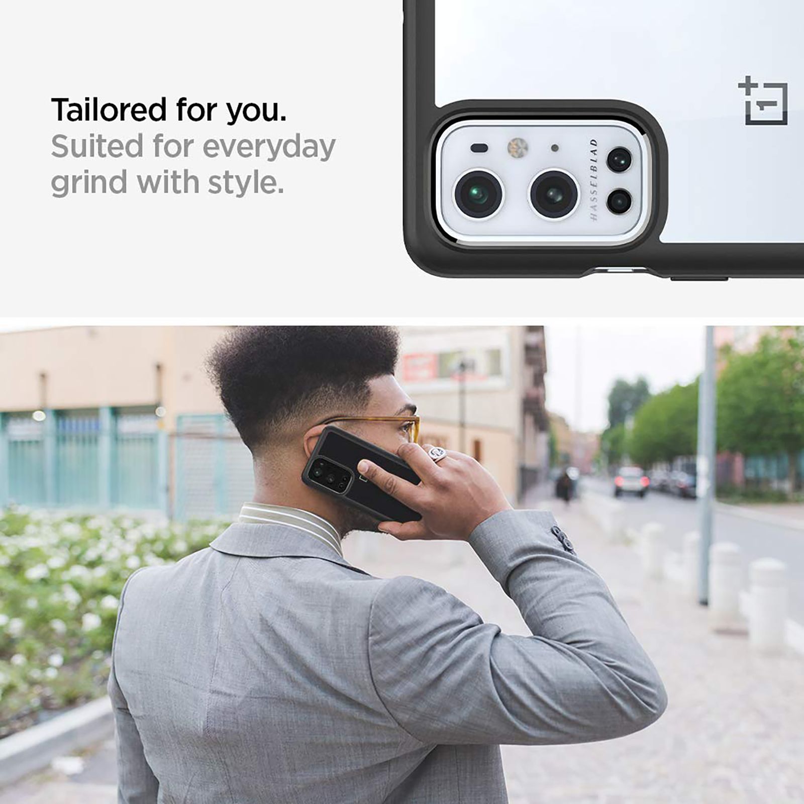 Spigen Ultra Hybrid Polycarbonate & TPU Back Cover for OnePlus 9 Pro 5G (Air Cushion Technology, Matte Black)_7