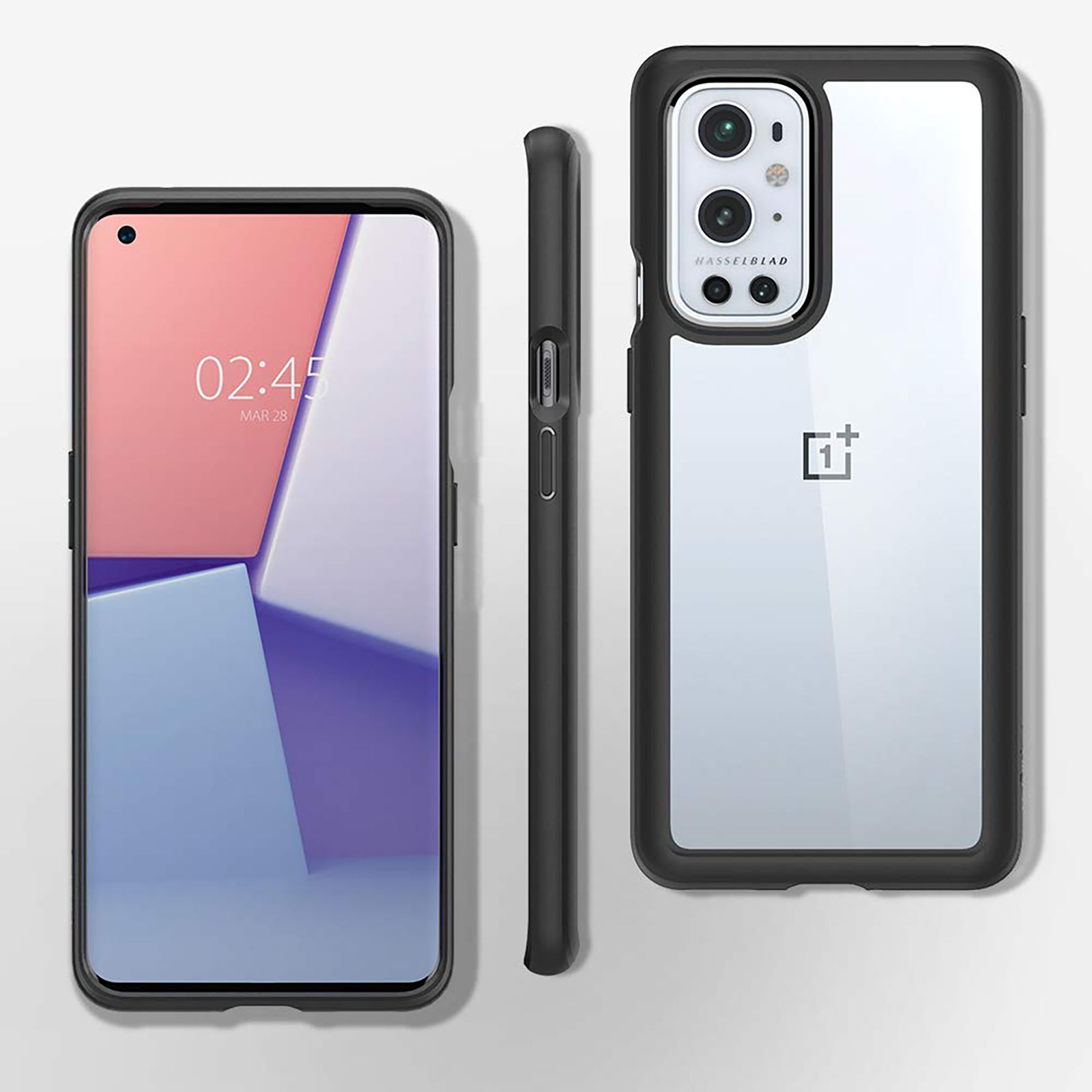 Spigen Ultra Hybrid Polycarbonate & TPU Back Cover for OnePlus 9 Pro 5G (Air Cushion Technology, Matte Black)_10