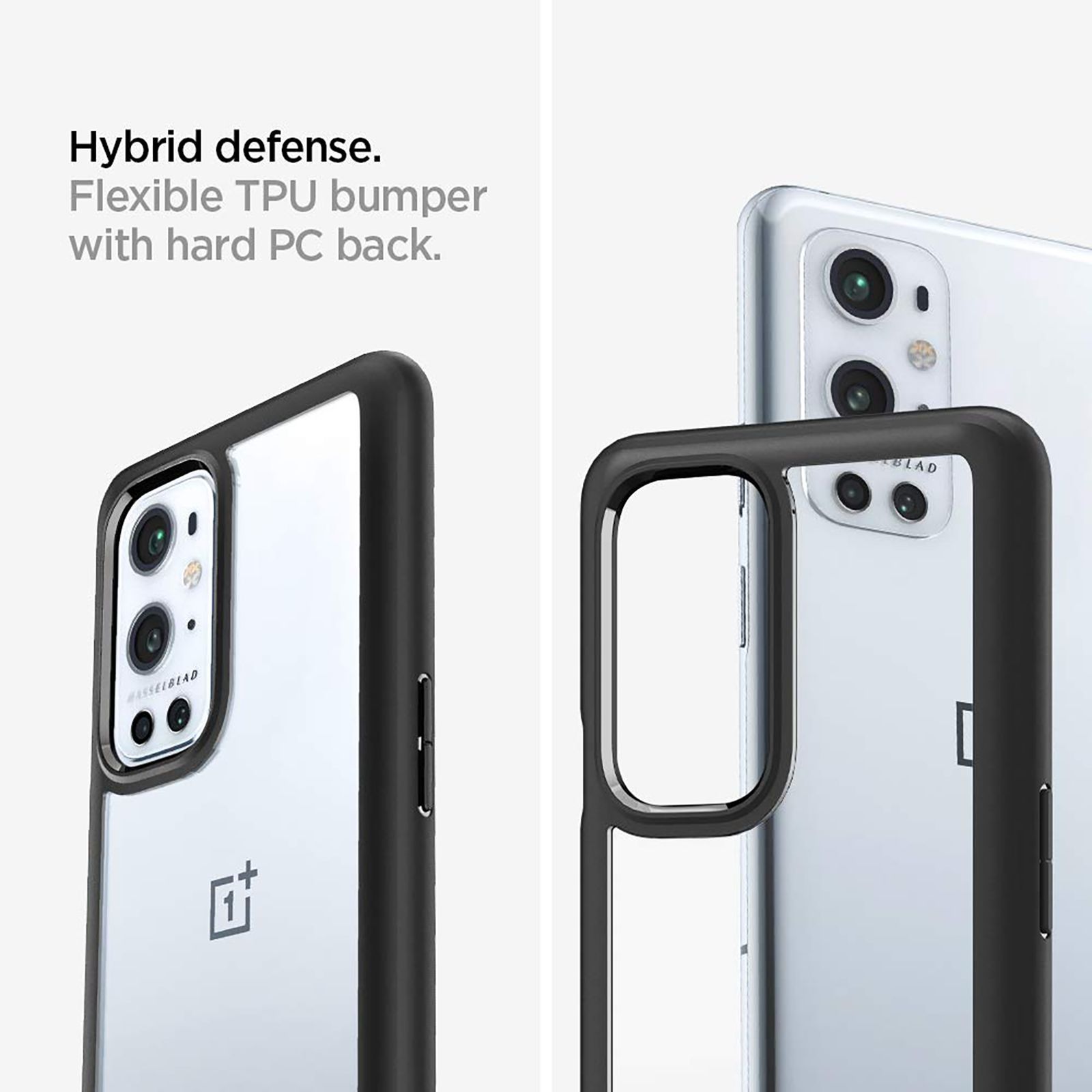 Spigen Ultra Hybrid Polycarbonate & TPU Back Cover for OnePlus 9 Pro 5G (Air Cushion Technology, Matte Black)_5