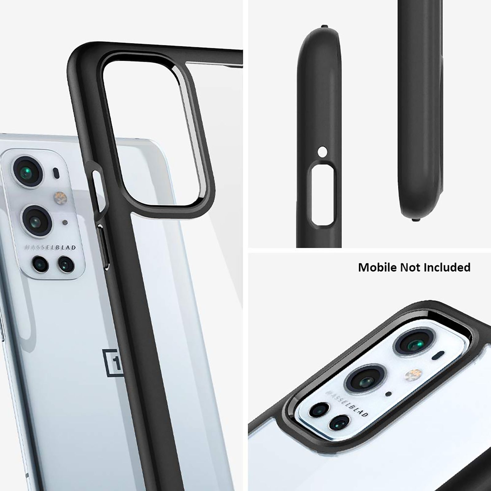 Spigen Ultra Hybrid Polycarbonate & TPU Back Cover for OnePlus 9 Pro 5G (Air Cushion Technology, Matte Black)_6