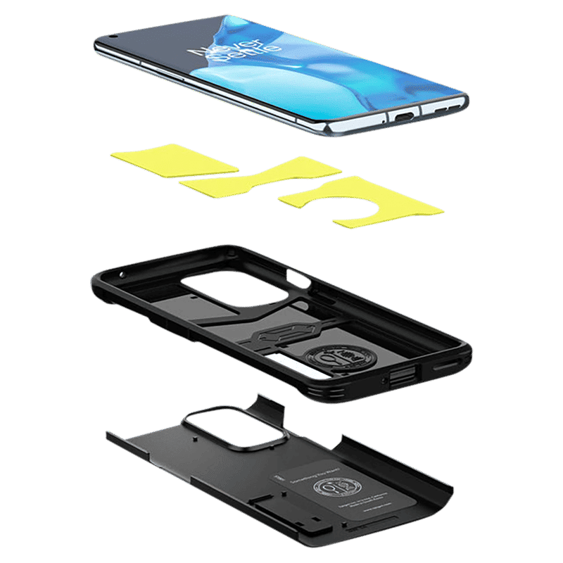 spigen Tough Armor TPU and PC Back Case For OnePlus 9 Pro (Air Cushion Technology, ACS02683, Black)_15