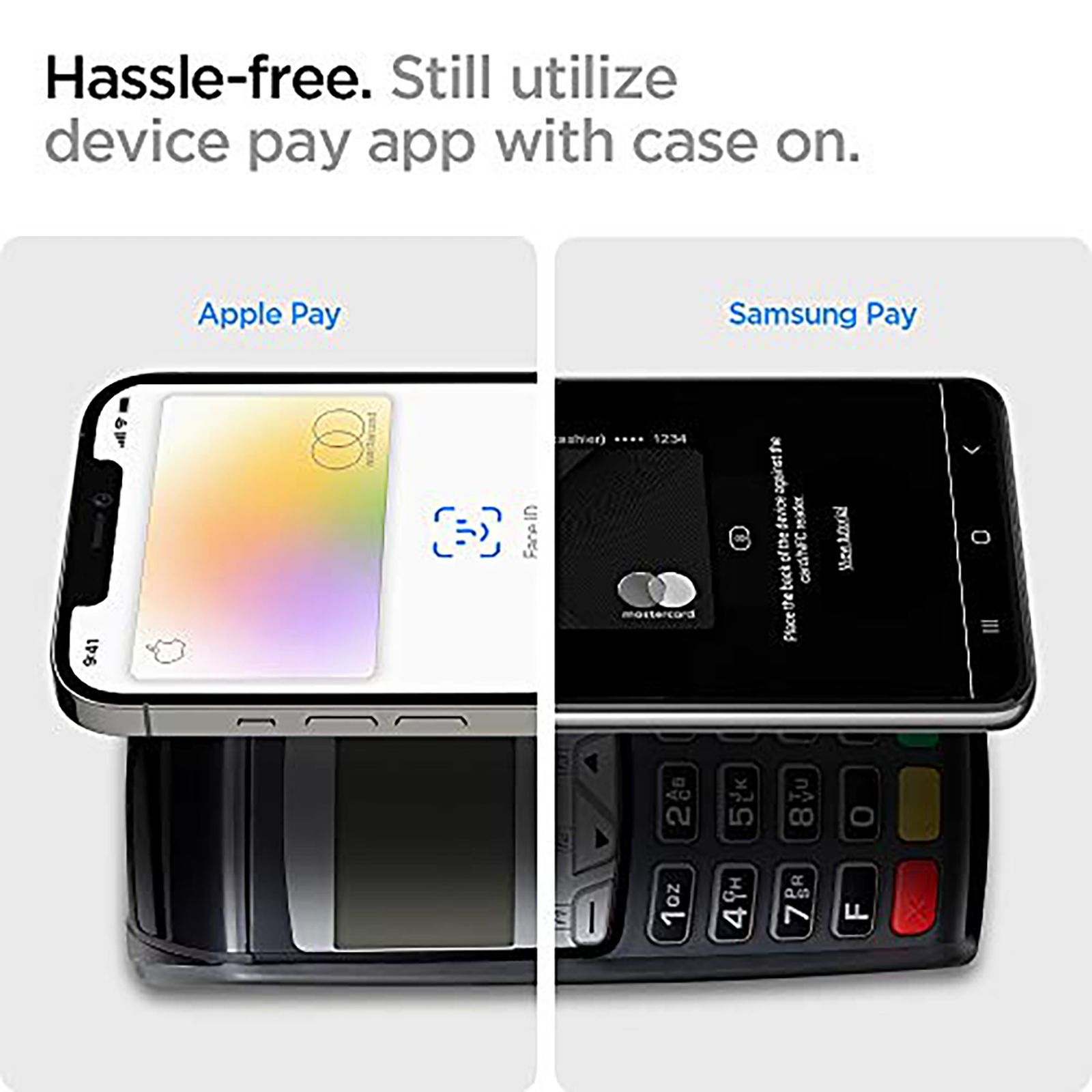 spigen Valentinus Faux Leather Wallet Card Holder For Universal Mobiles (Easy & One-Handed Access, AMP02785, Black)_3