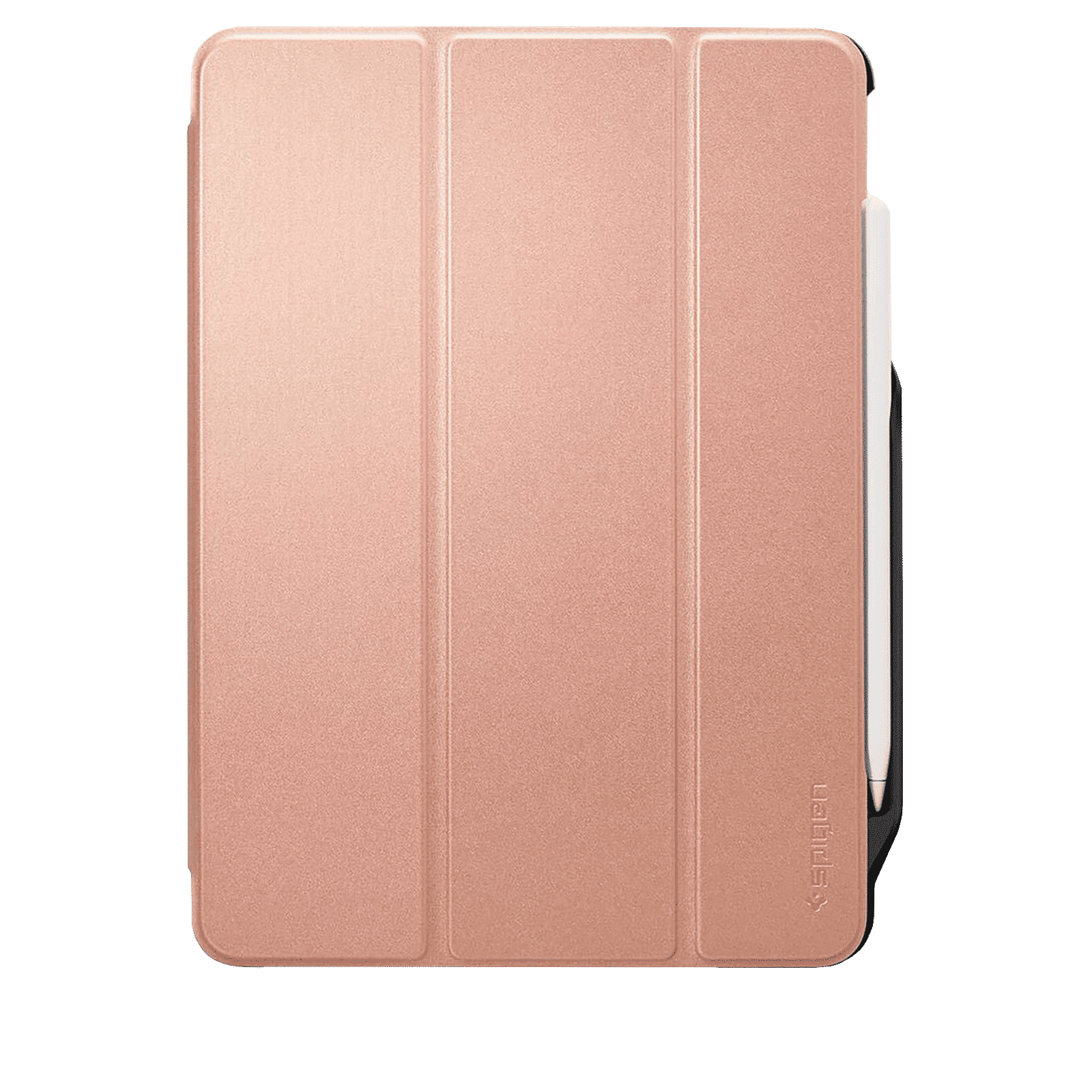 spigen Smart Fold 2 Polycarbonate TPU Flip Cover for Apple iPad Pro (Built-in Pen Slot, Rose Gold)_7